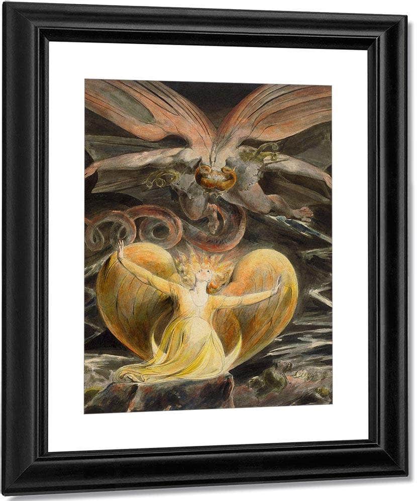 The Great Red Dragon And The Woman Clothed In Sun By William Blake - Image 2