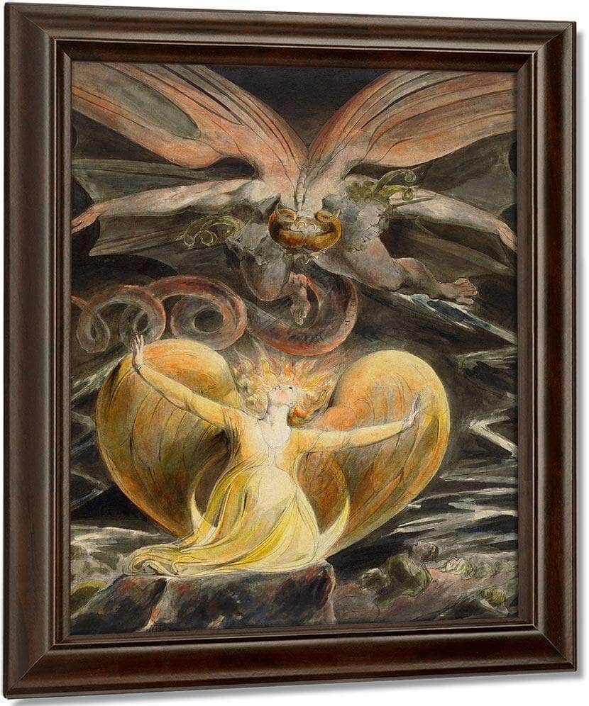 The Great Red Dragon And The Woman Clothed In Sun By William Blake - Image 4