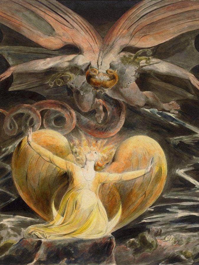 The Great Red Dragon And The Woman Clothed In Sun By William Blake - Image 5