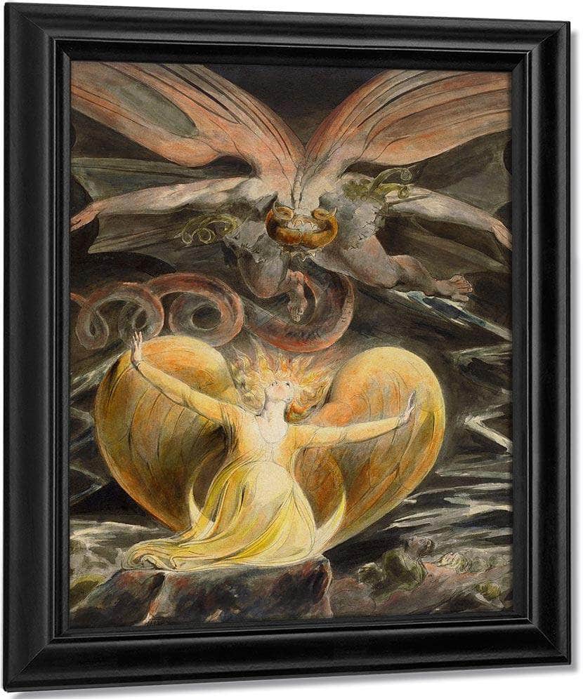 The Great Red Dragon And The Woman Clothed In Sun By William Blake - Image 6