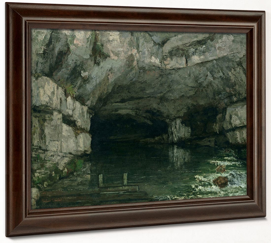 The Grotto Of The Loue By Jean Desire Gustave Courbet - Image 6