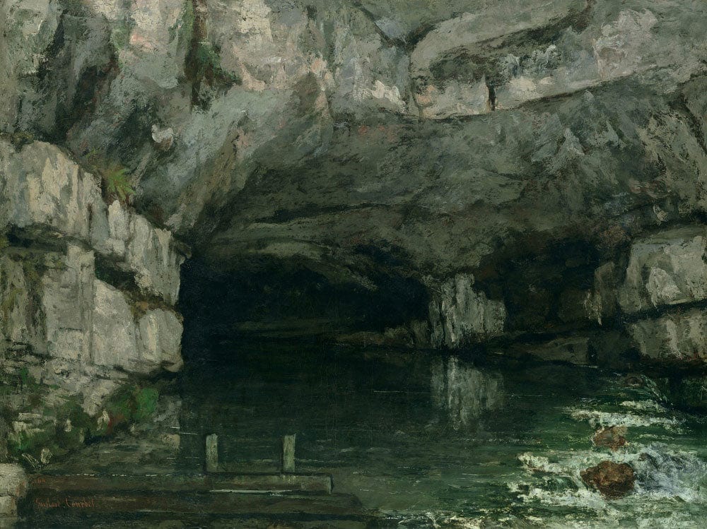 The Grotto Of The Loue By Jean Desire Gustave Courbet - Image 7