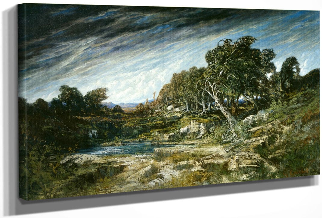 The Gust Of Wind, C. 1865 By Jean Desire Gustave Courbet