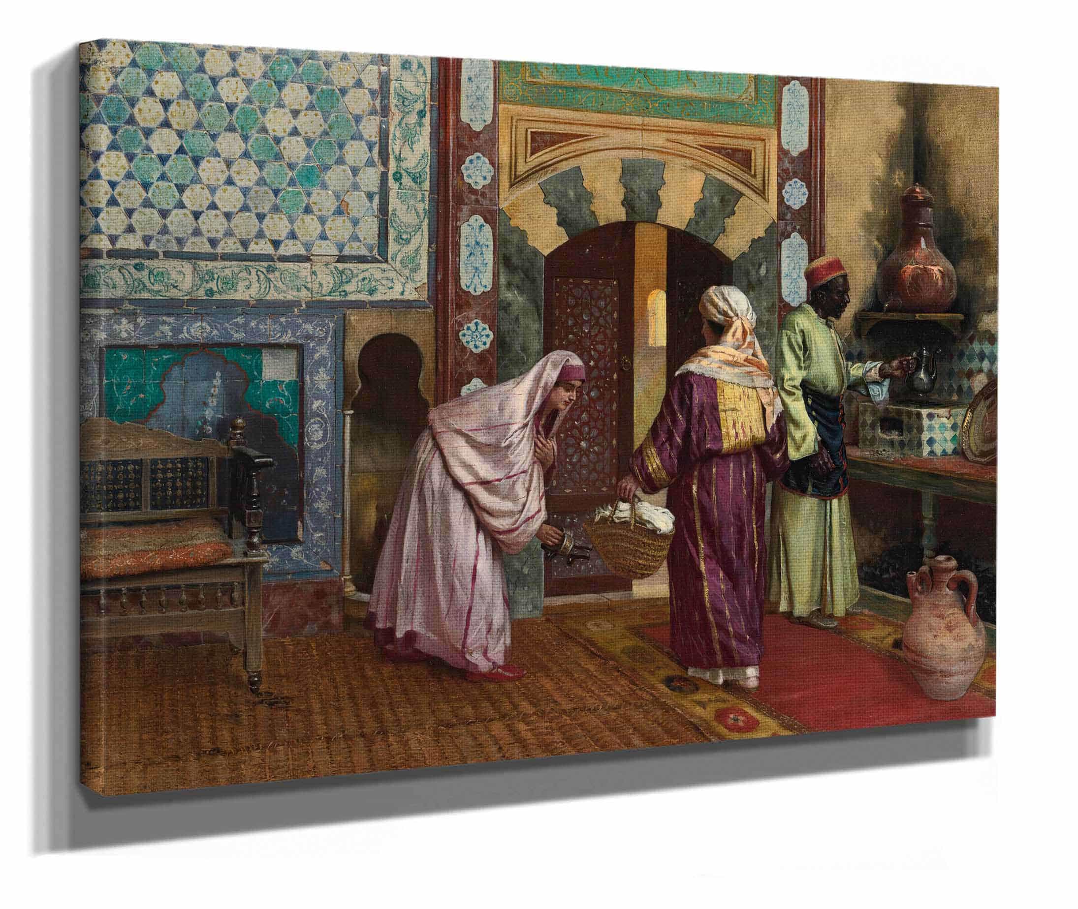 The Hammam by Rudolf Ernst - Image 2
