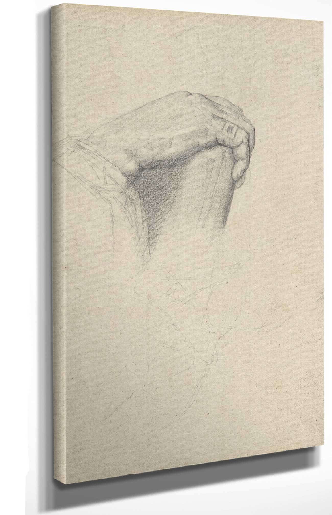 The Hand Of Poussin After Ingres   by Georges Seurat - Image 4