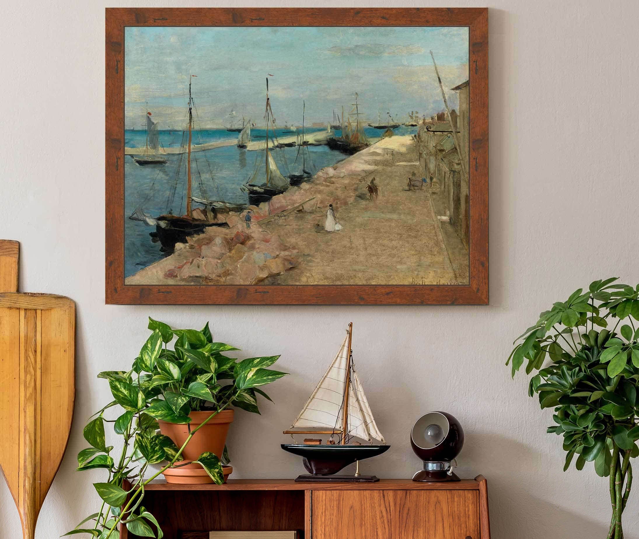 The Harbor At Cherbourg by Berthe Morisot - Image 3