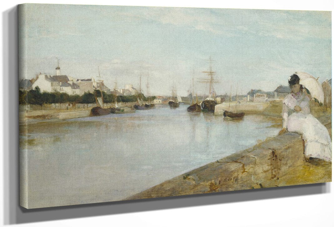 The Harbor At Lorient By Berthe Morisot