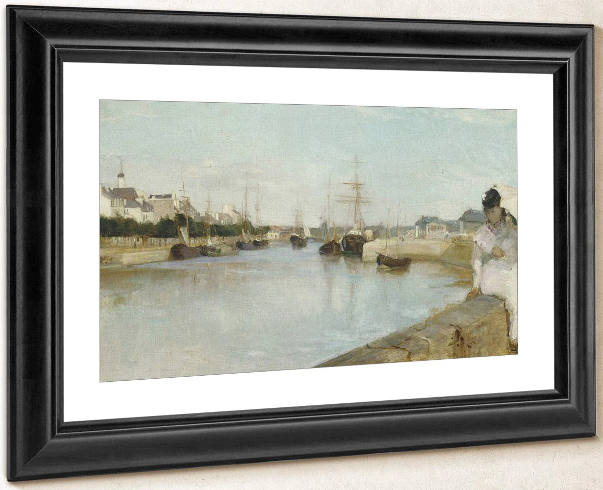 The Harbor At Lorient By Berthe Morisot - Image 4