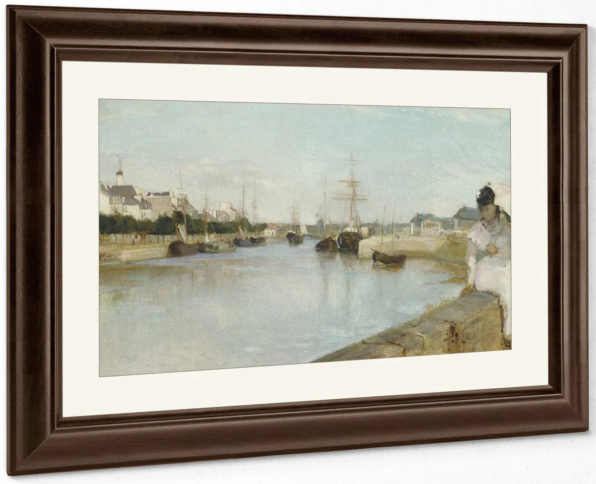 The Harbor At Lorient By Berthe Morisot - Image 5