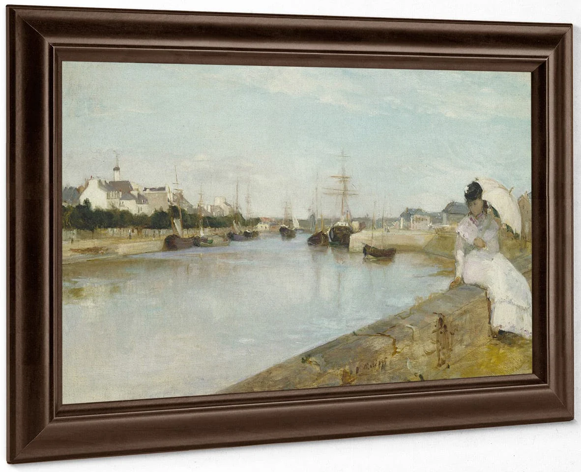 The Harbor At Lorient By Berthe Morisot - Image 6