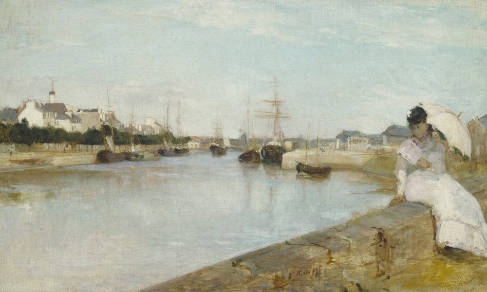 The Harbor At Lorient By Berthe Morisot - Image 7