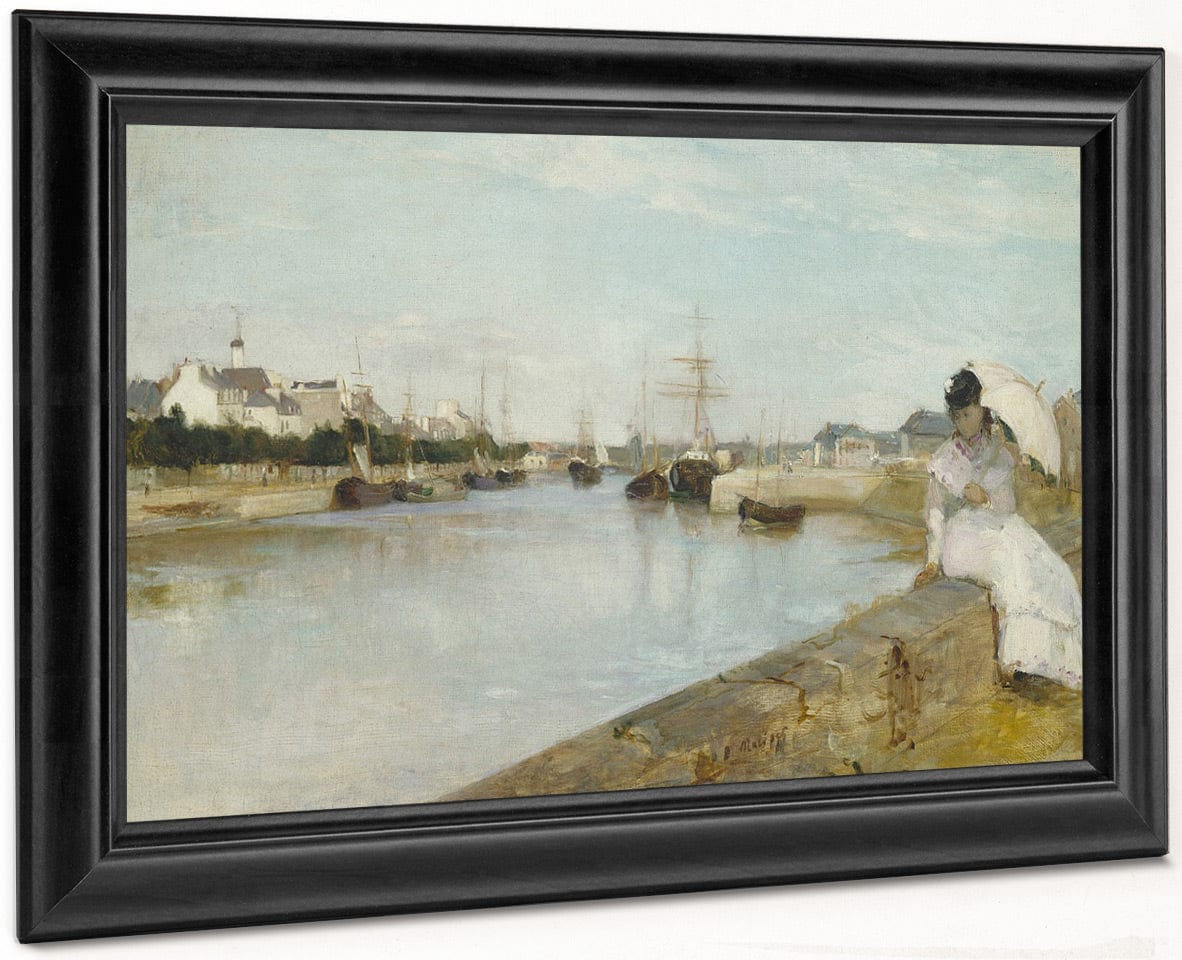 The Harbor At Lorient By Berthe Morisot - Image 8