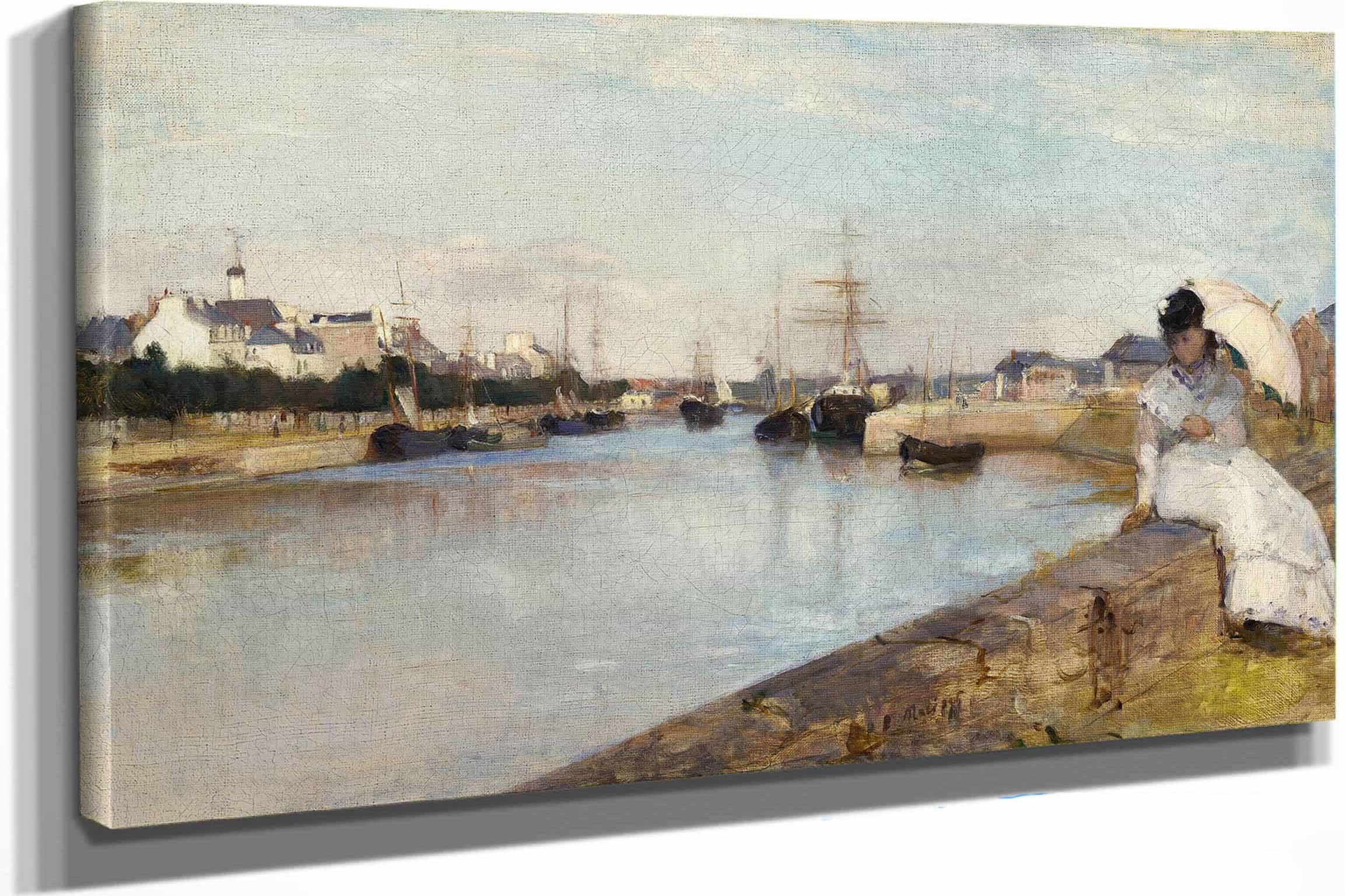 The Harbor At Lorient by Berthe Morisot