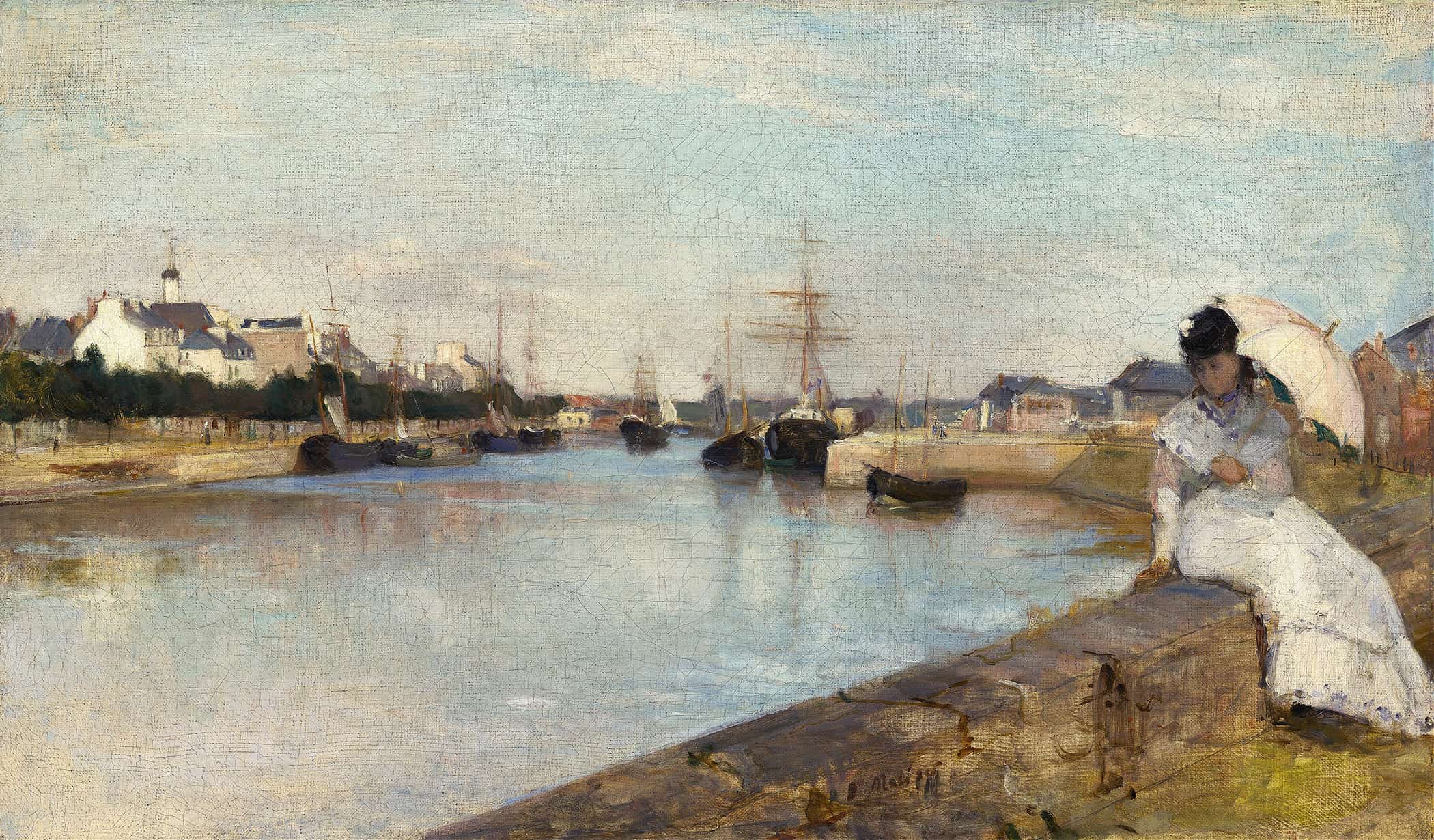 The Harbor At Lorient by Berthe Morisot - Image 2