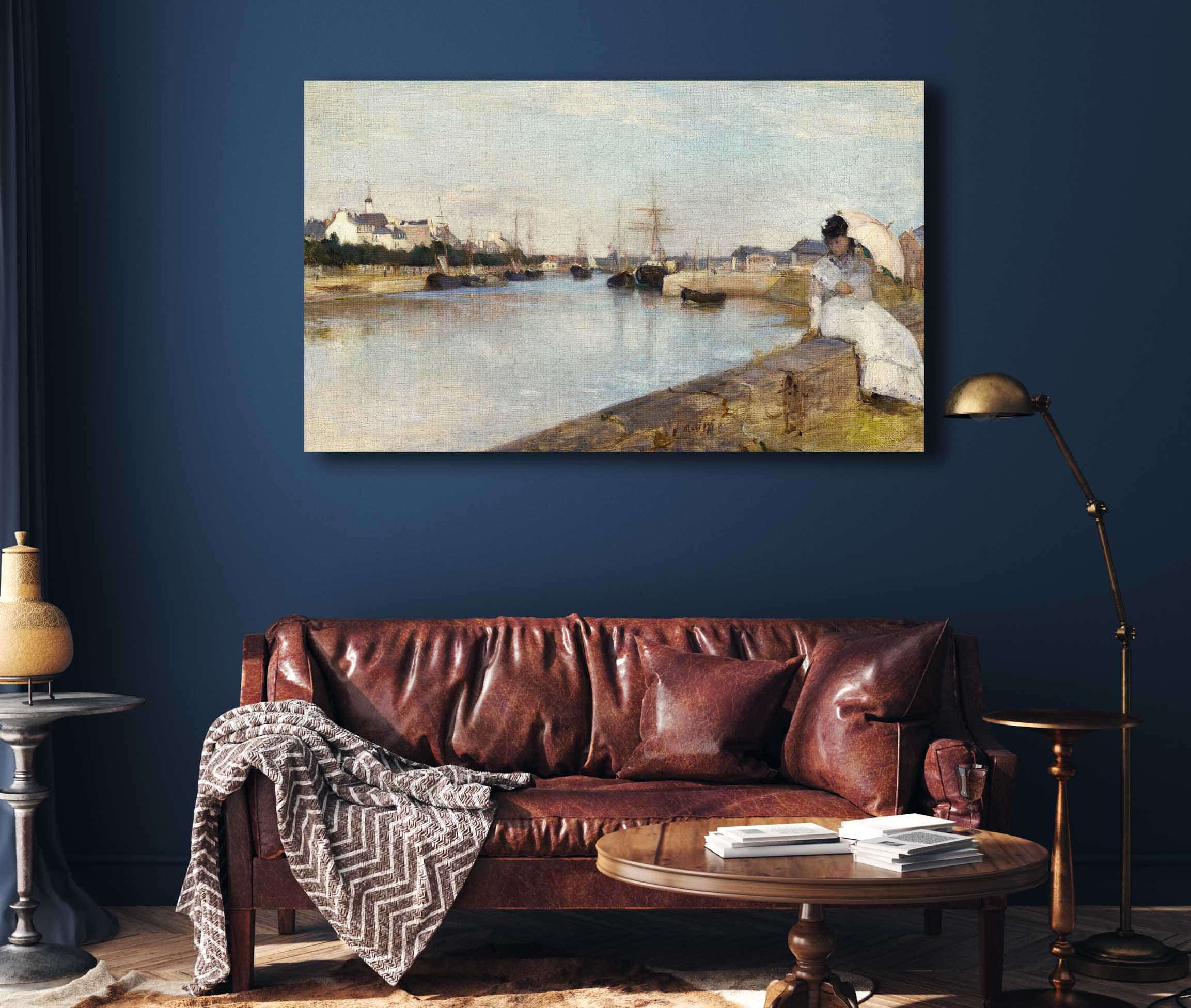 The Harbor At Lorient by Berthe Morisot - Image 4