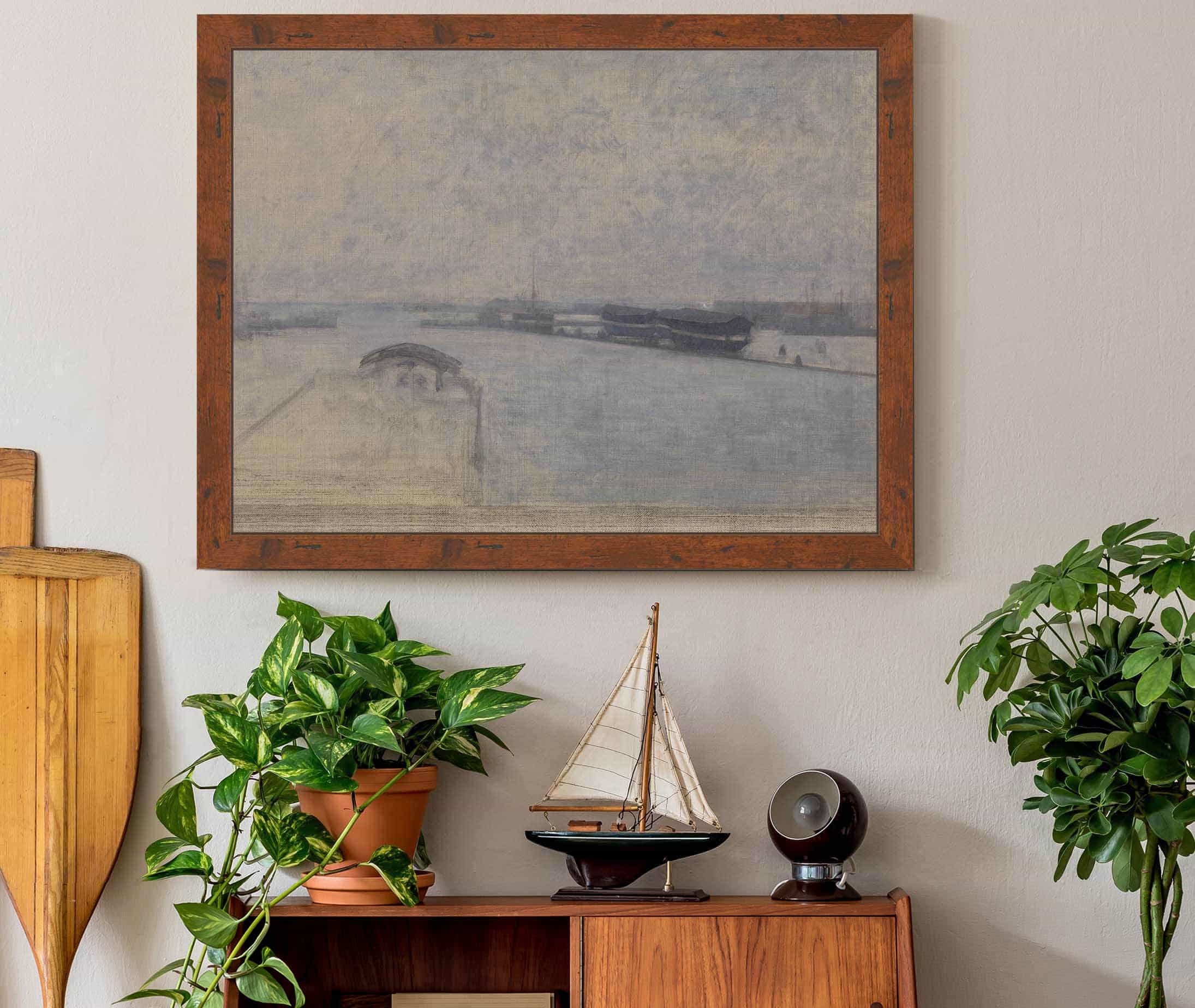 The Harbour Of Copenhagen Seen From Kvaesthusgade by Vilhelm Hammershoi - Image 3