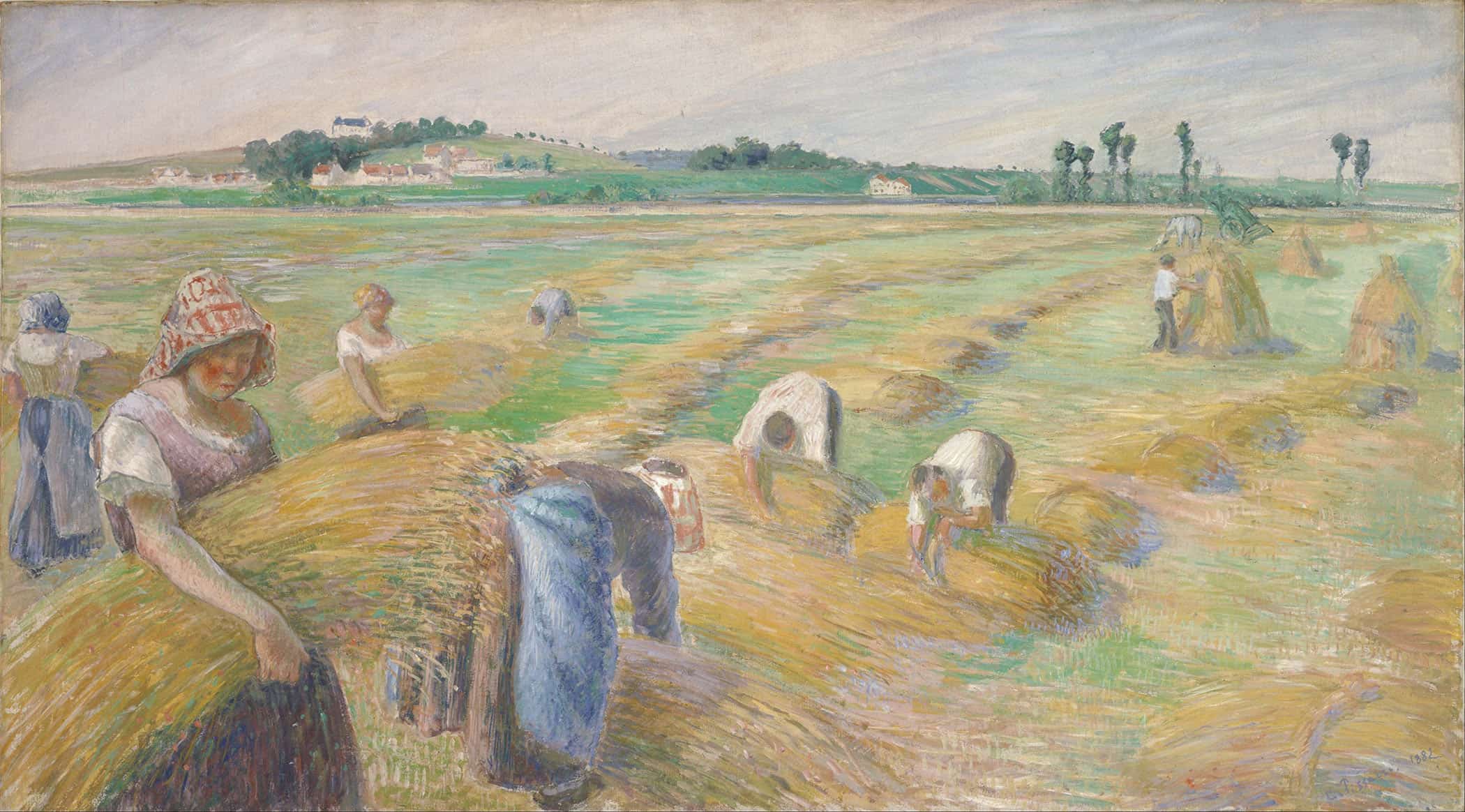 The Harvest by Camille Pissarro - Image 2
