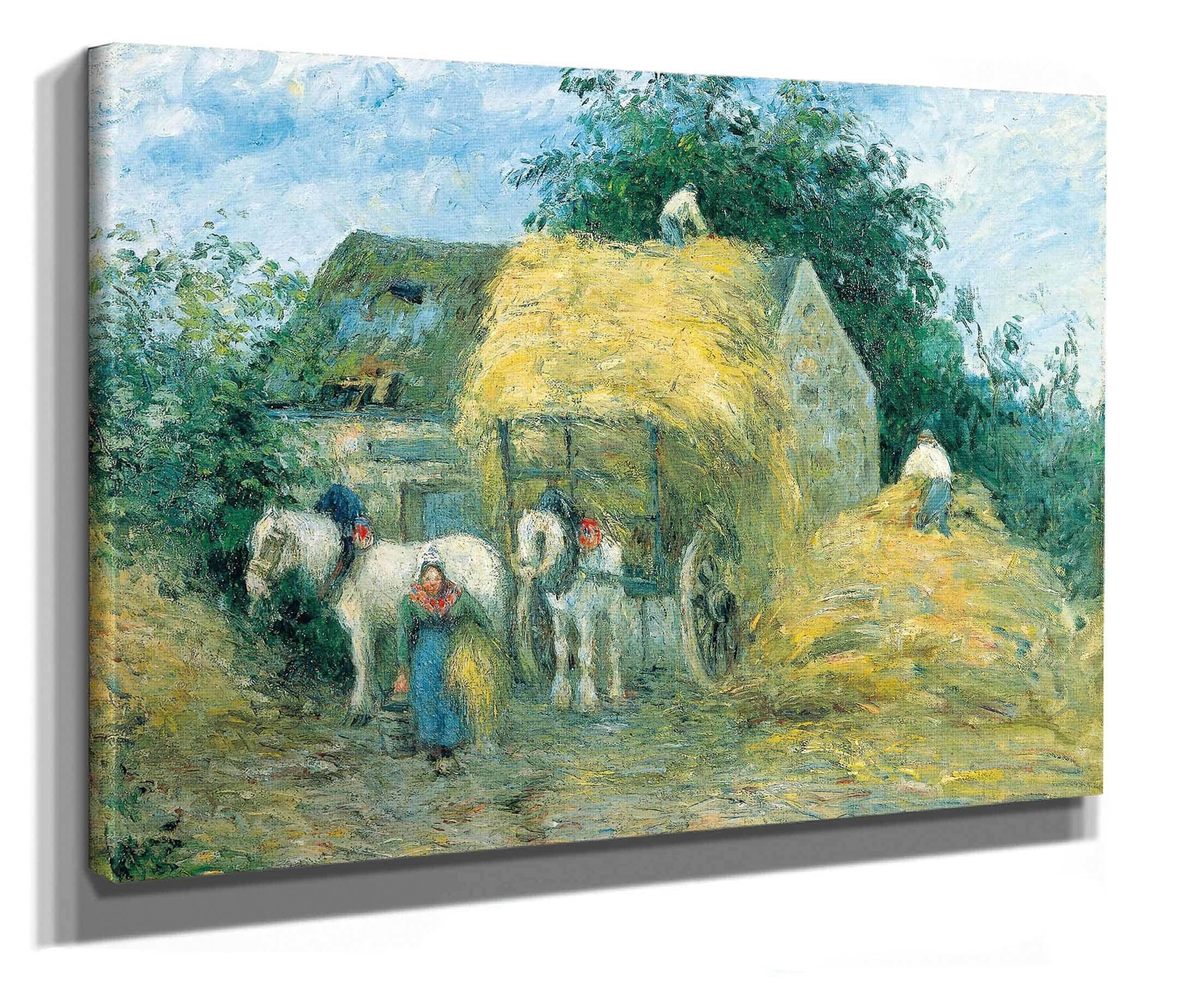The Hay Cart Montfoucault by Camille Pissarro - Image 2