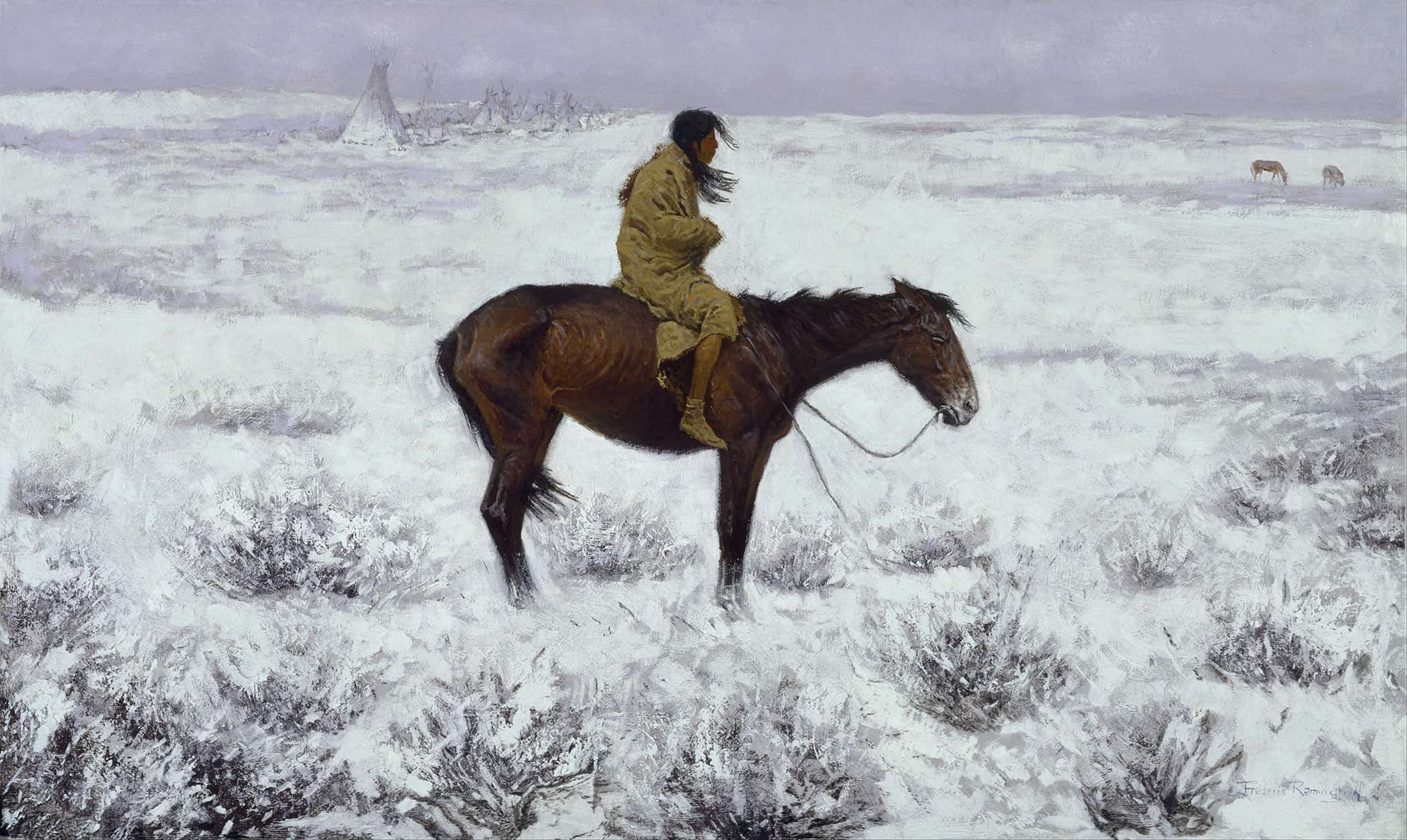 The Herd Boy by Frederic Remington - Image 2