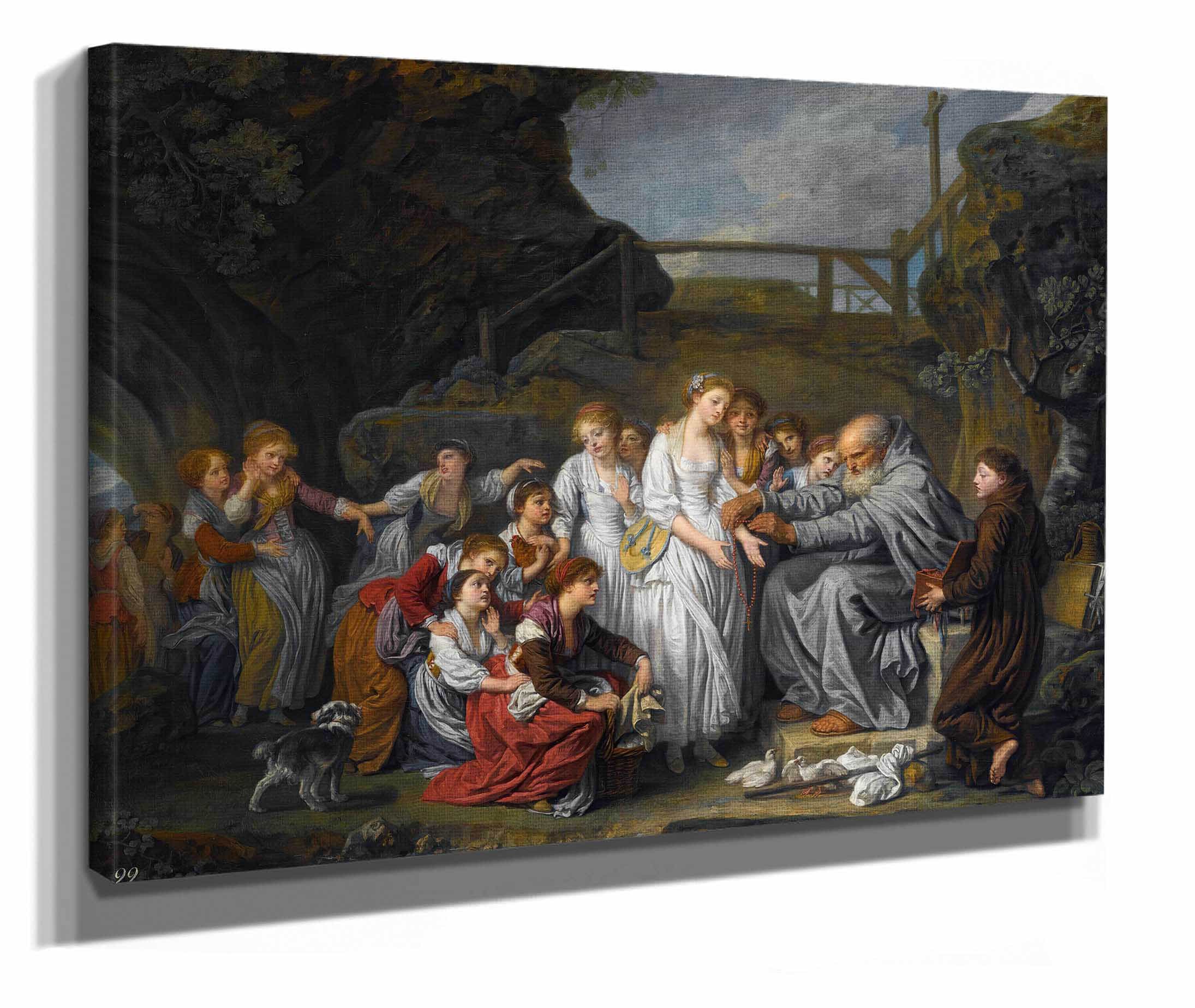 The Hermit by Jean Baptiste Greuze - Image 2