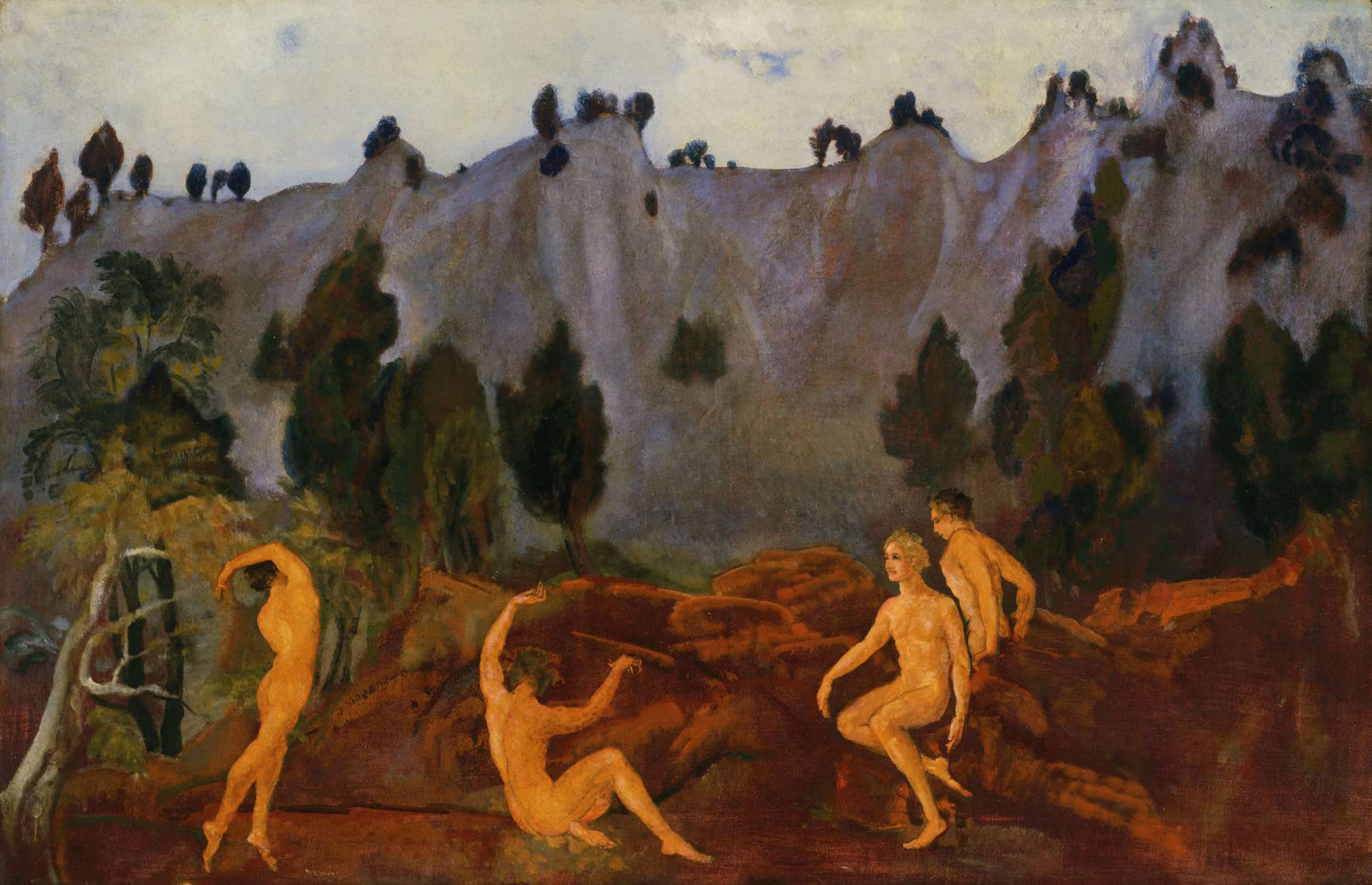 The Hesitation Of Orestes by Arthur Bowen Davies - Image 2