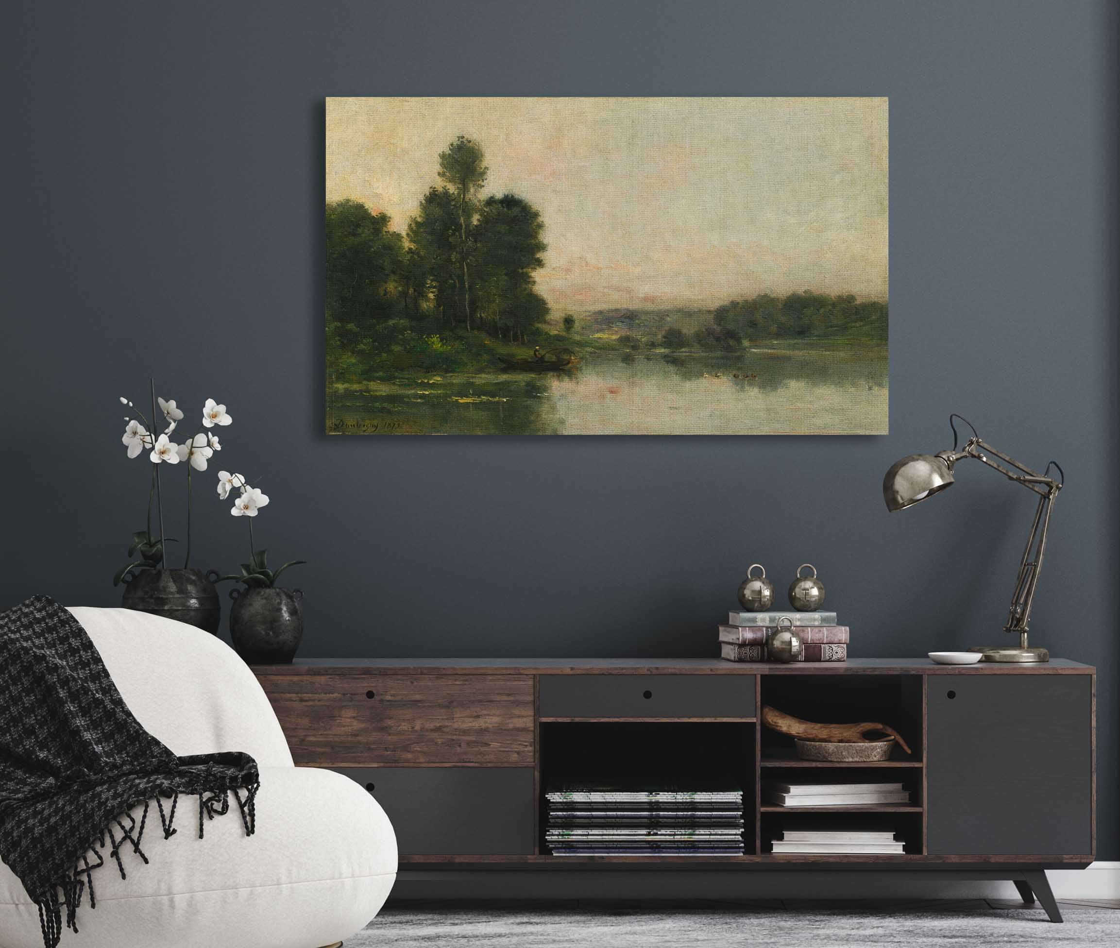 The Hillsides Of Mery Sur Oise Opposite Auvers by Charles Francois Daubigny - Image 5