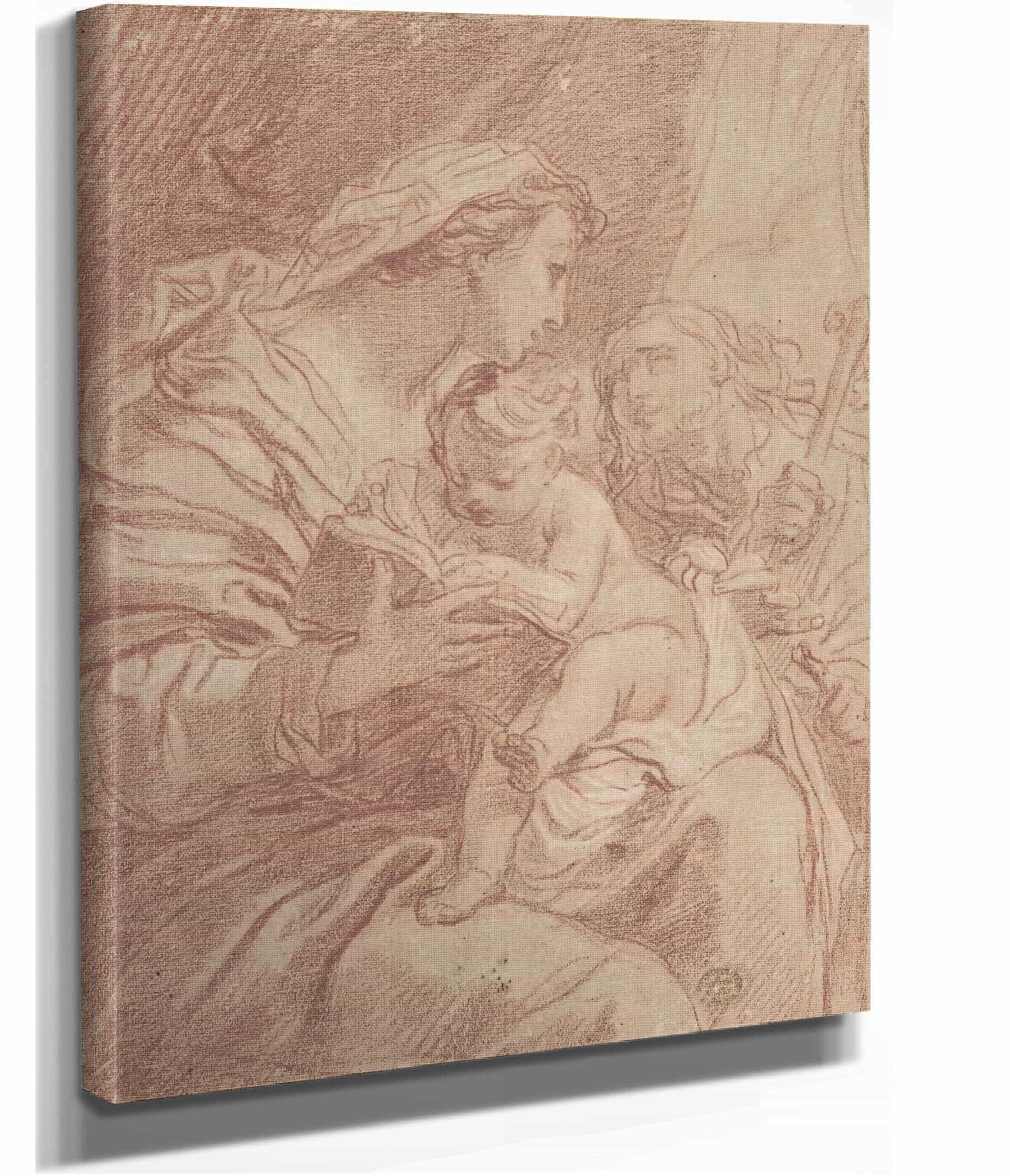 The Holy Family by Gaetano Gandolfi - Image 2