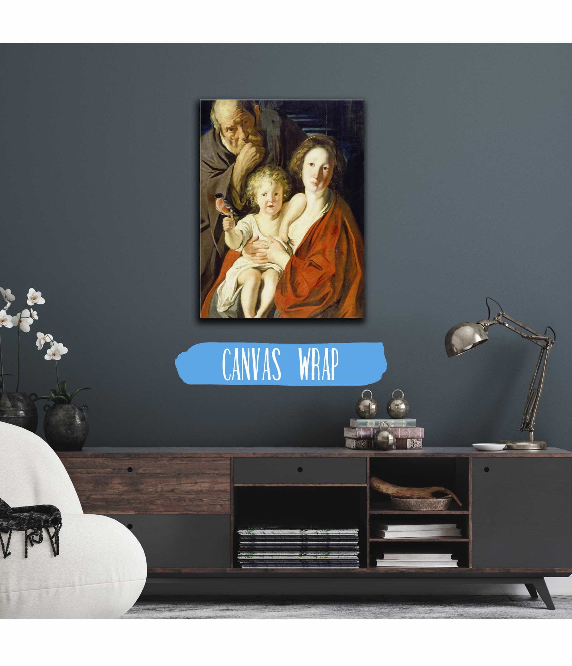 The Holy Family by Jacob Jordaens - Image 3