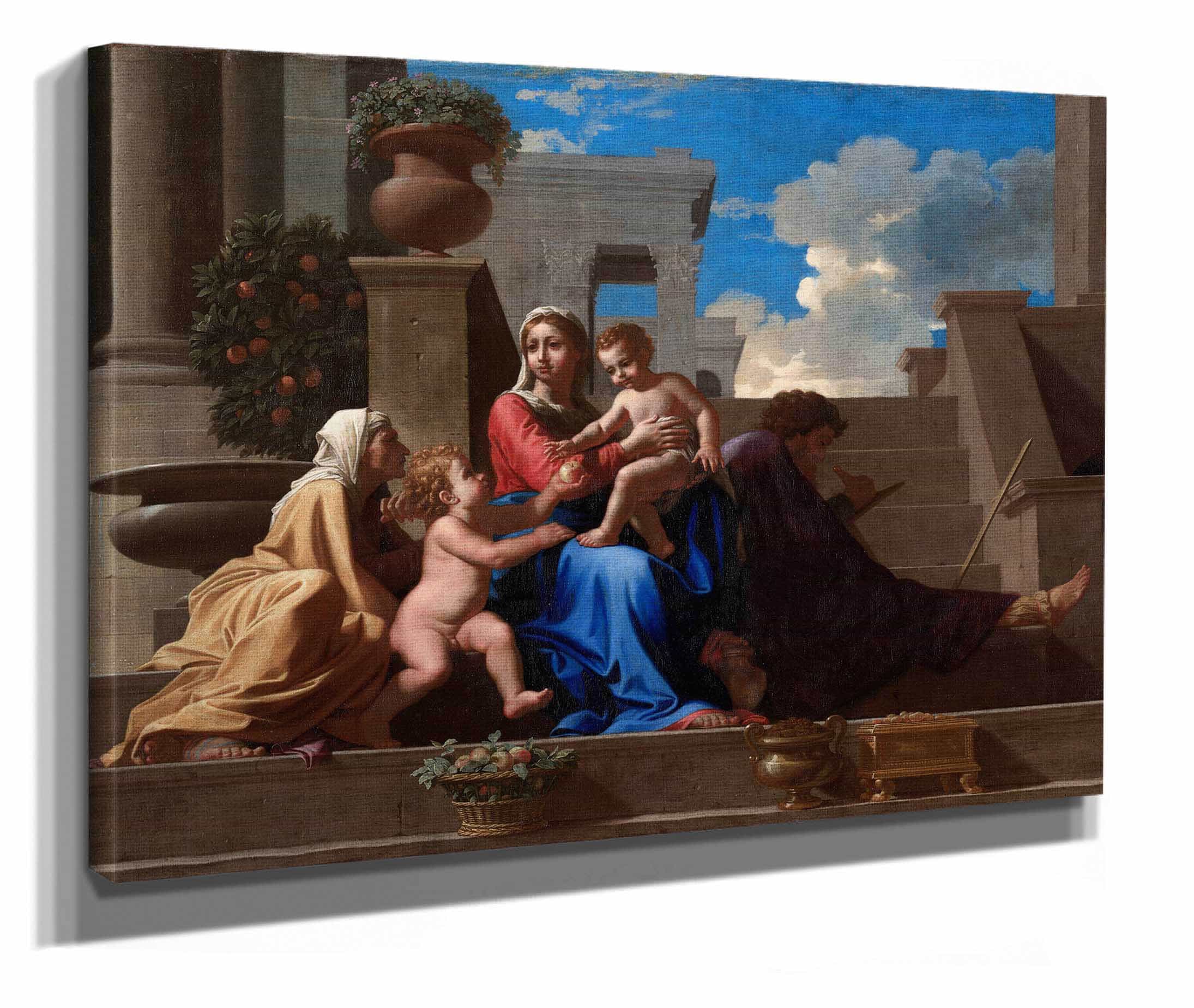 The Holy Family On The Steps by Nicolas Poussin - Image 2