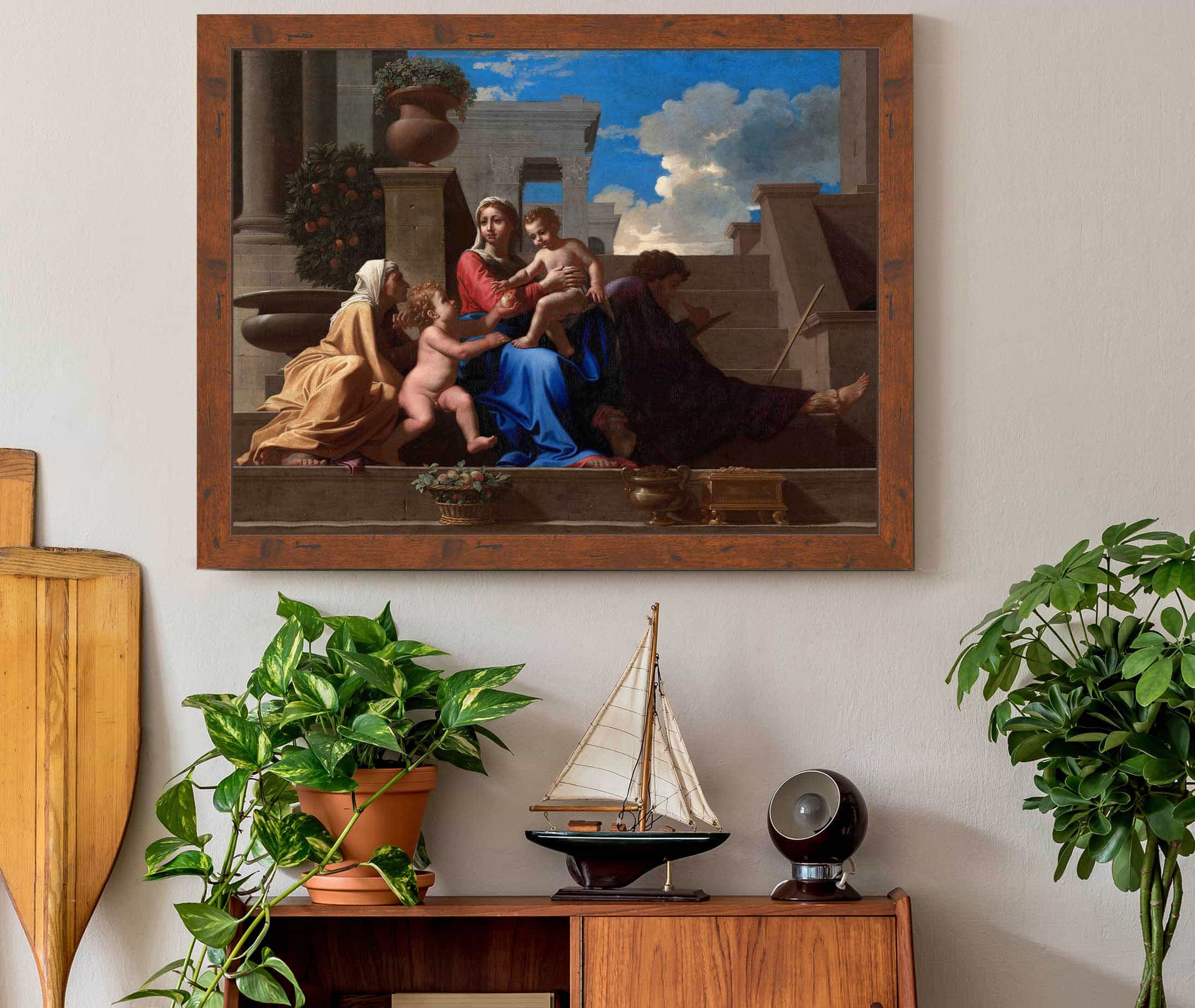The Holy Family On The Steps by Nicolas Poussin - Image 3