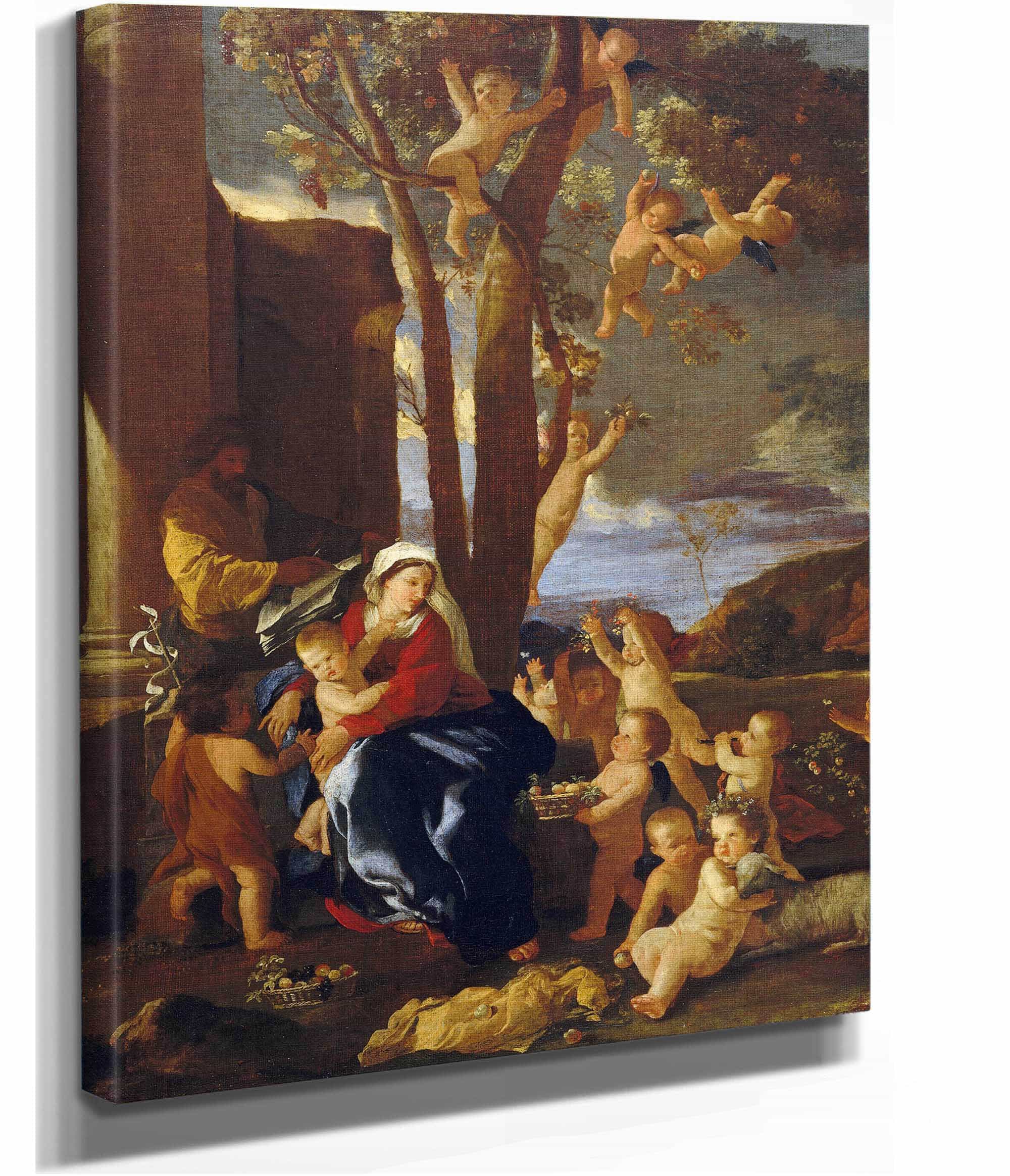 The Holy Family With Saint John The Baptist by Nicolas Poussin - Image 2