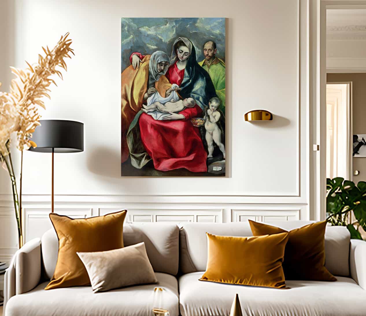 The Holy Family With St.Elizabeth 1580 85 By El Greco - Image 2