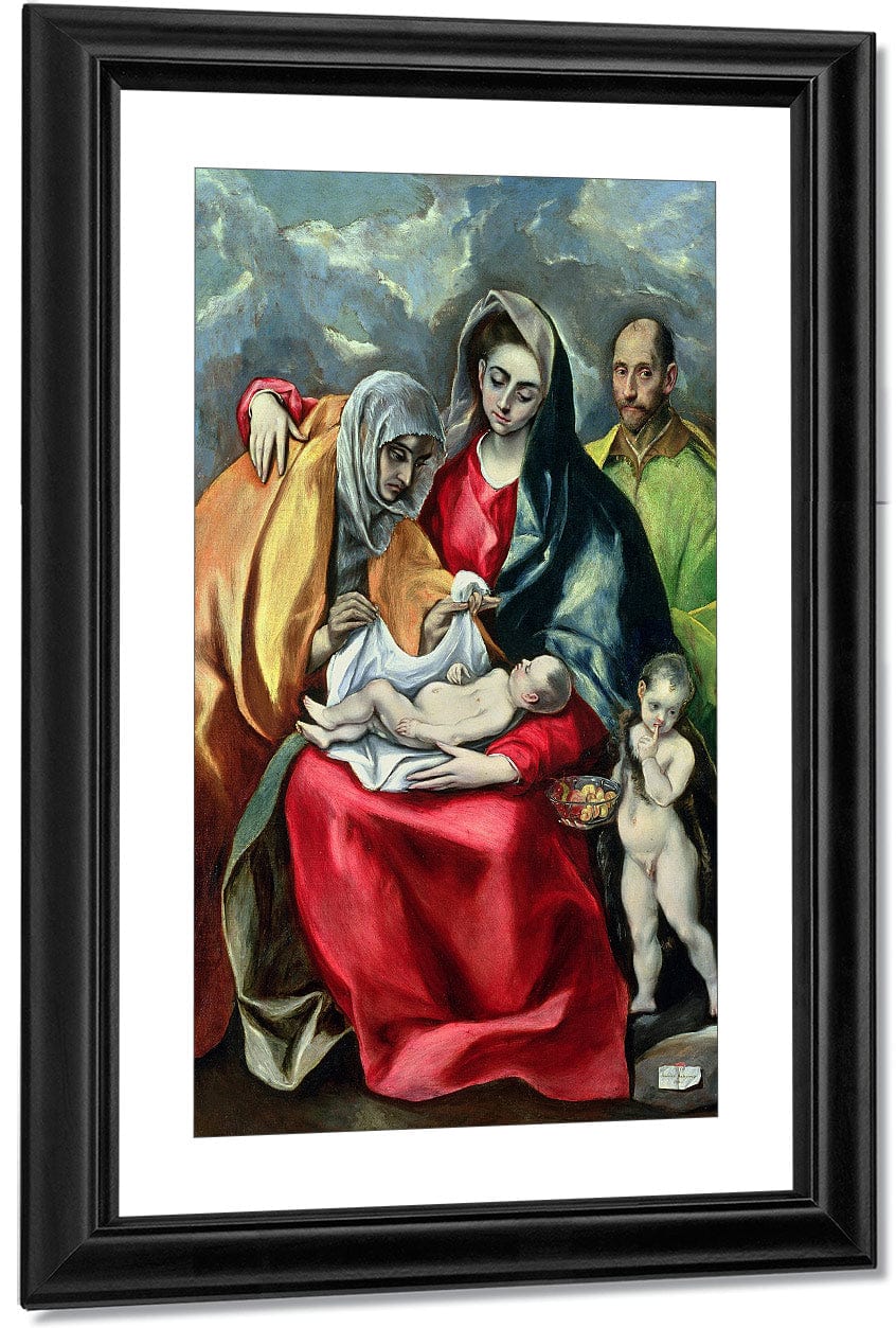 The Holy Family With St.Elizabeth 1580 85 By El Greco - Image 3