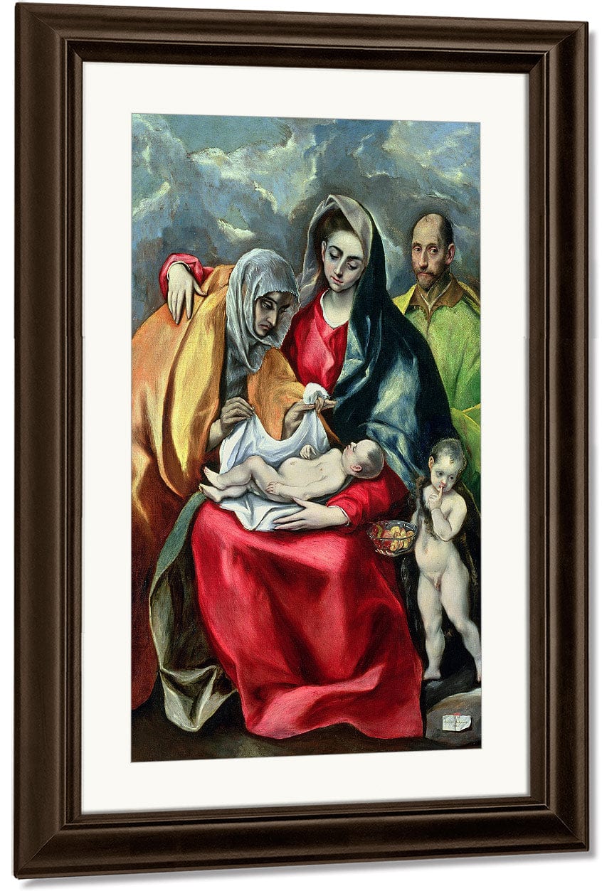 The Holy Family With St.Elizabeth 1580 85 By El Greco - Image 4