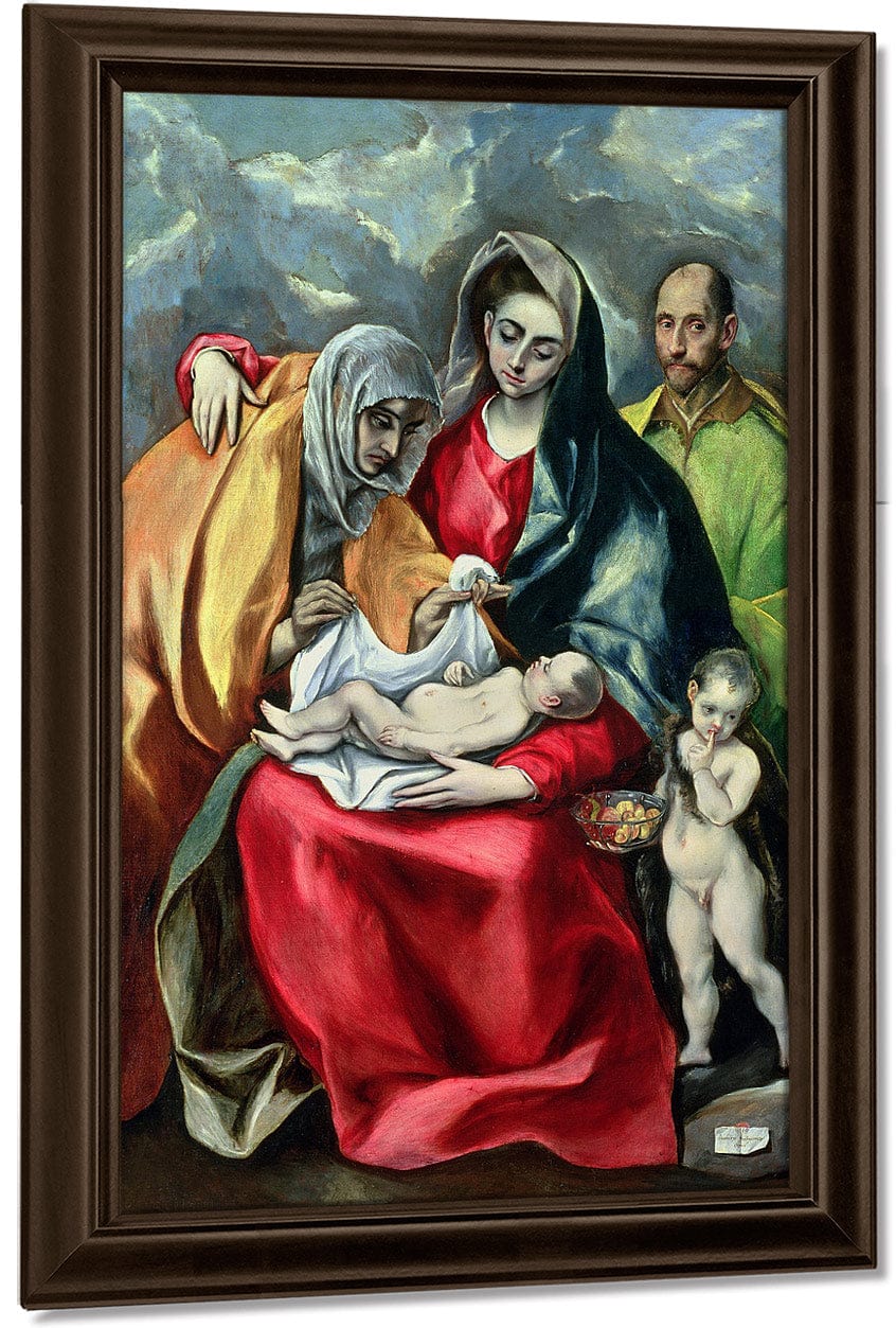 The Holy Family With St.Elizabeth 1580 85 By El Greco - Image 5