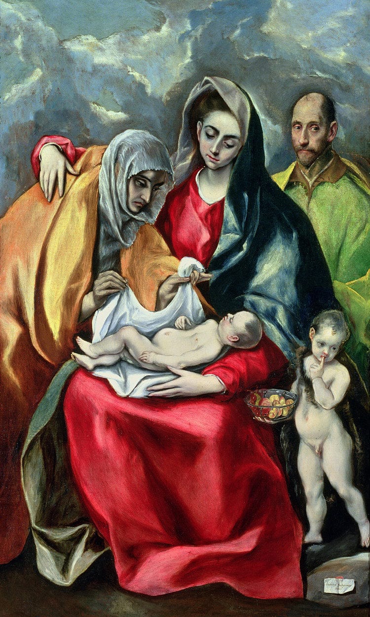 The Holy Family With St.Elizabeth 1580 85 By El Greco - Image 6