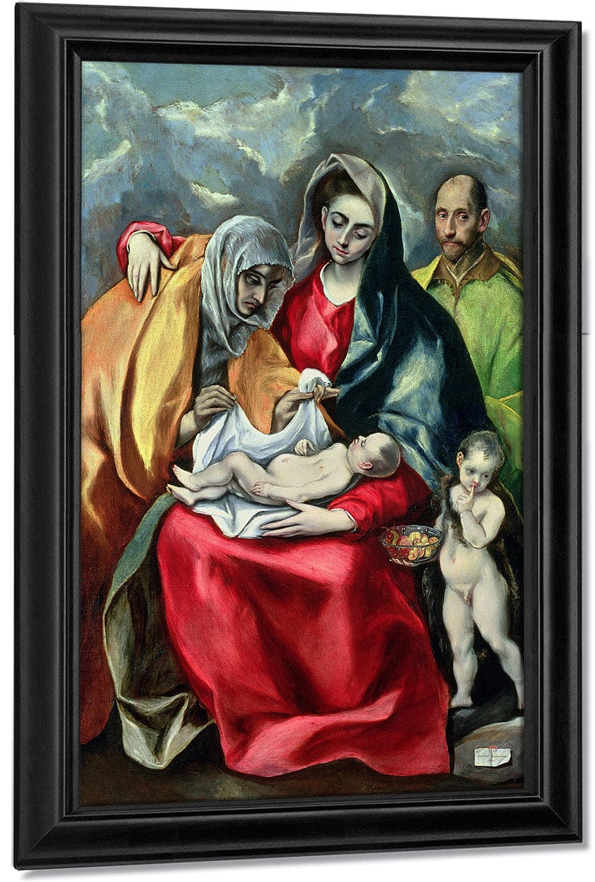 The Holy Family With St.Elizabeth 1580 85 By El Greco - Image 7