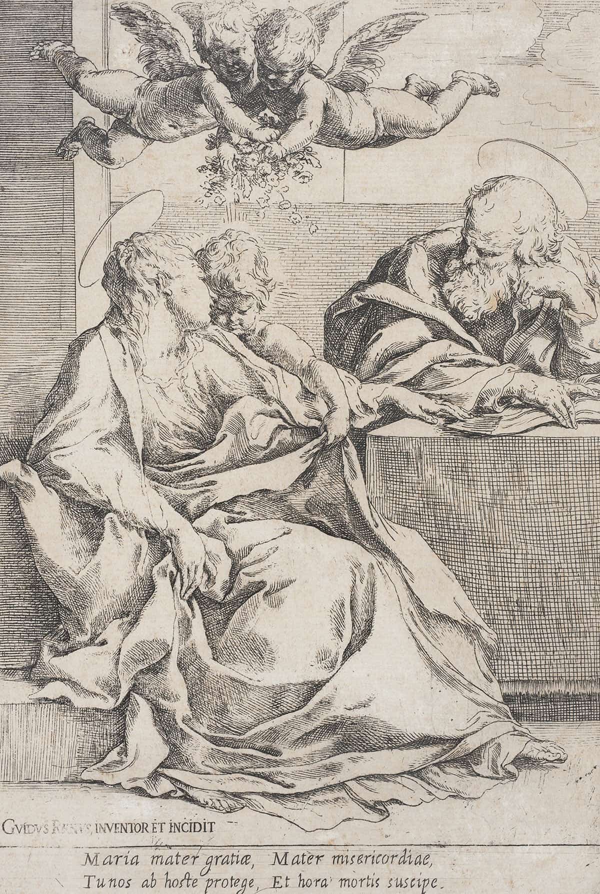 The Holy Family With Two Angels by Guido Reni - Image 3
