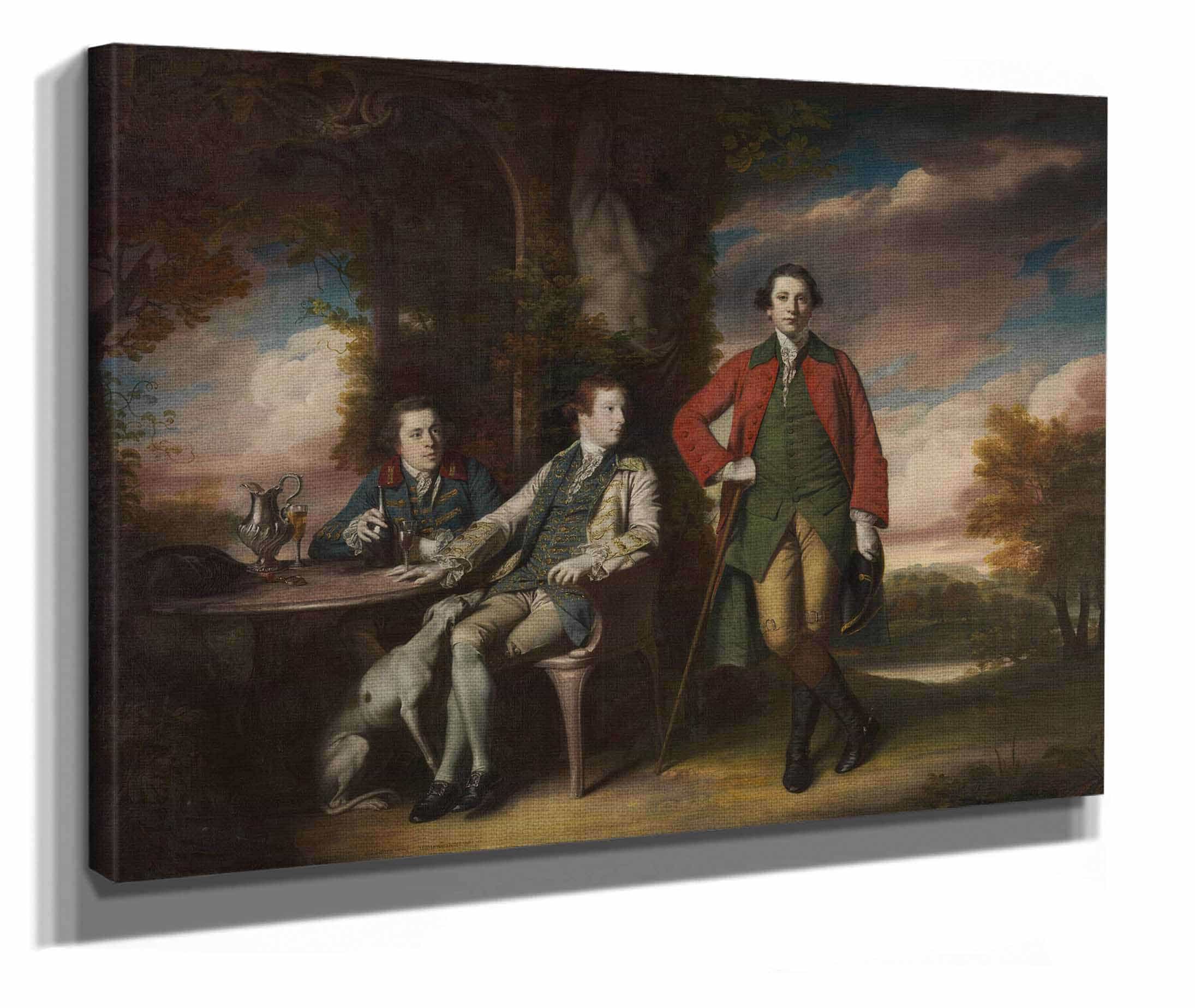 The Honorable Henry Fane With Inigo Jones And Charles Blair by Sir Joshua Reynolds