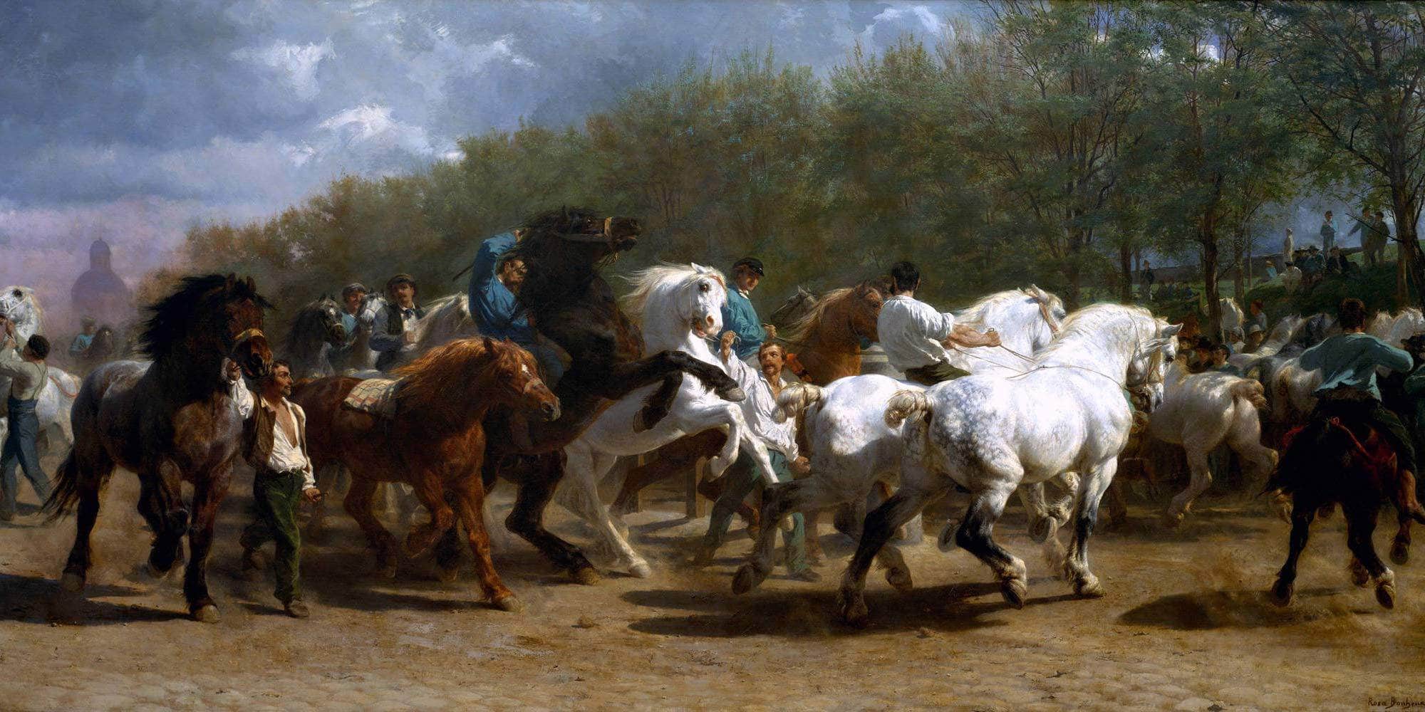 The Horse Fair Painting Rosa Bonheur Canvas Art - Image 5