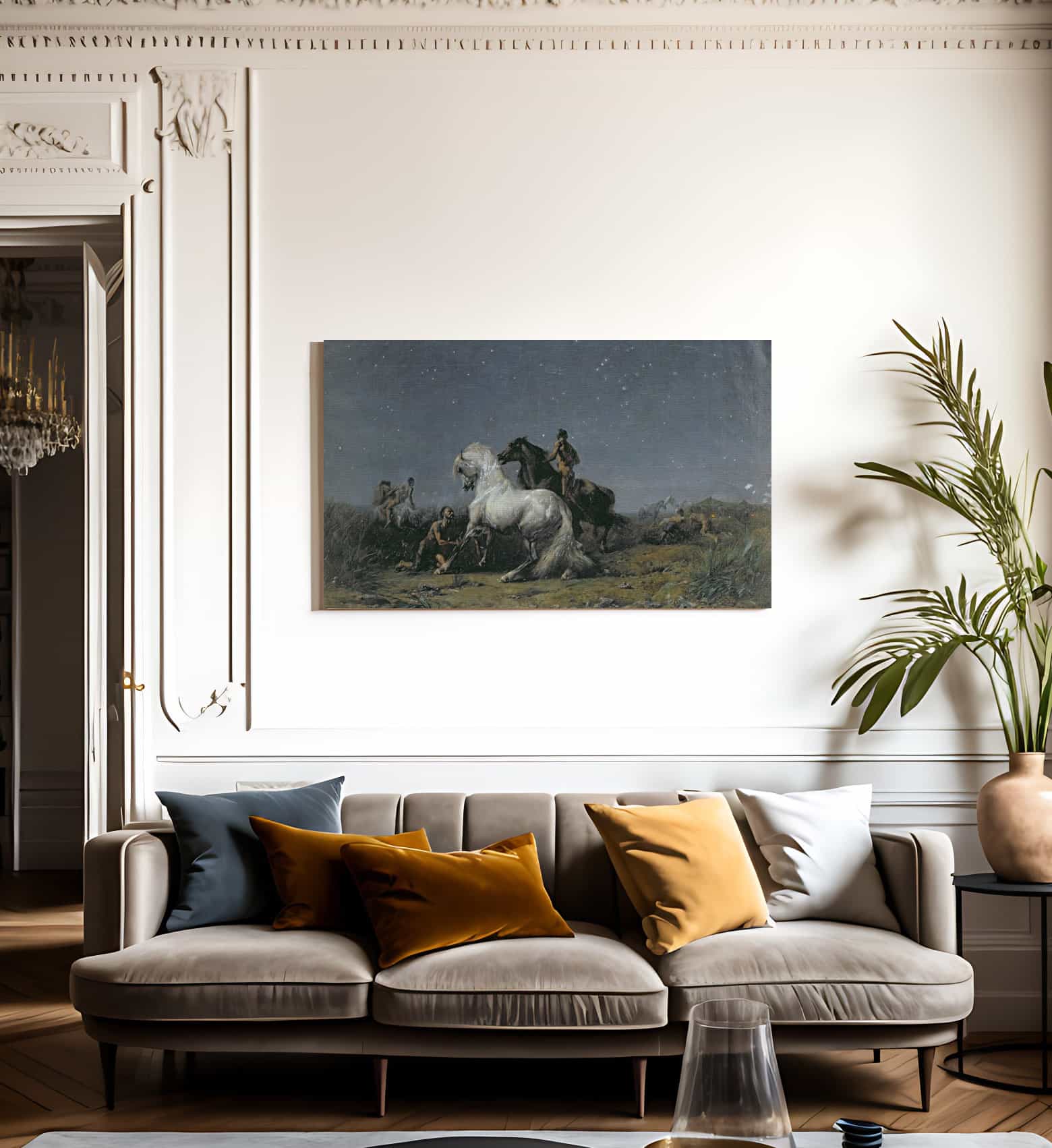 The Horse Thieves By Ferdinand Victor Eugene Delacroix - Image 3