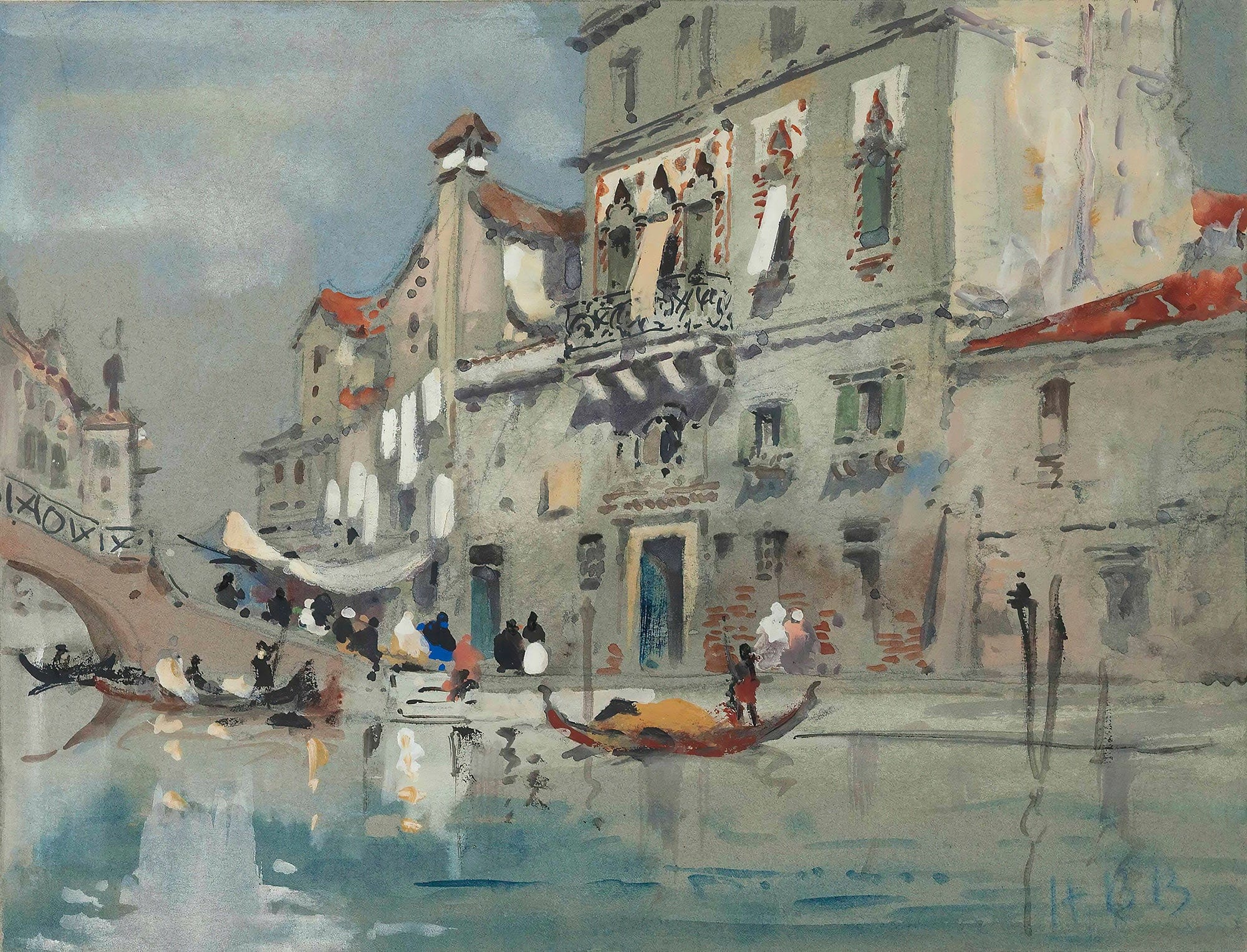 The House Of Tintoretto Venice by Hercules Brabazon Brabazon