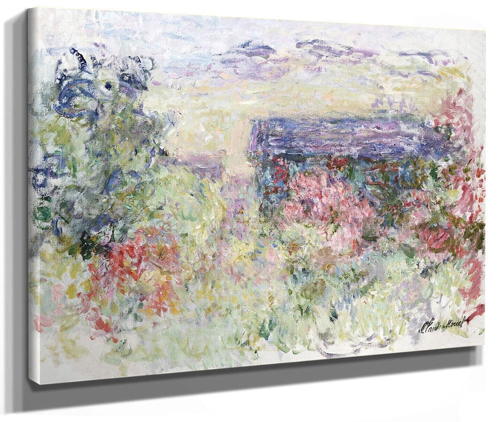 The House Through The Roses By Claude Monet