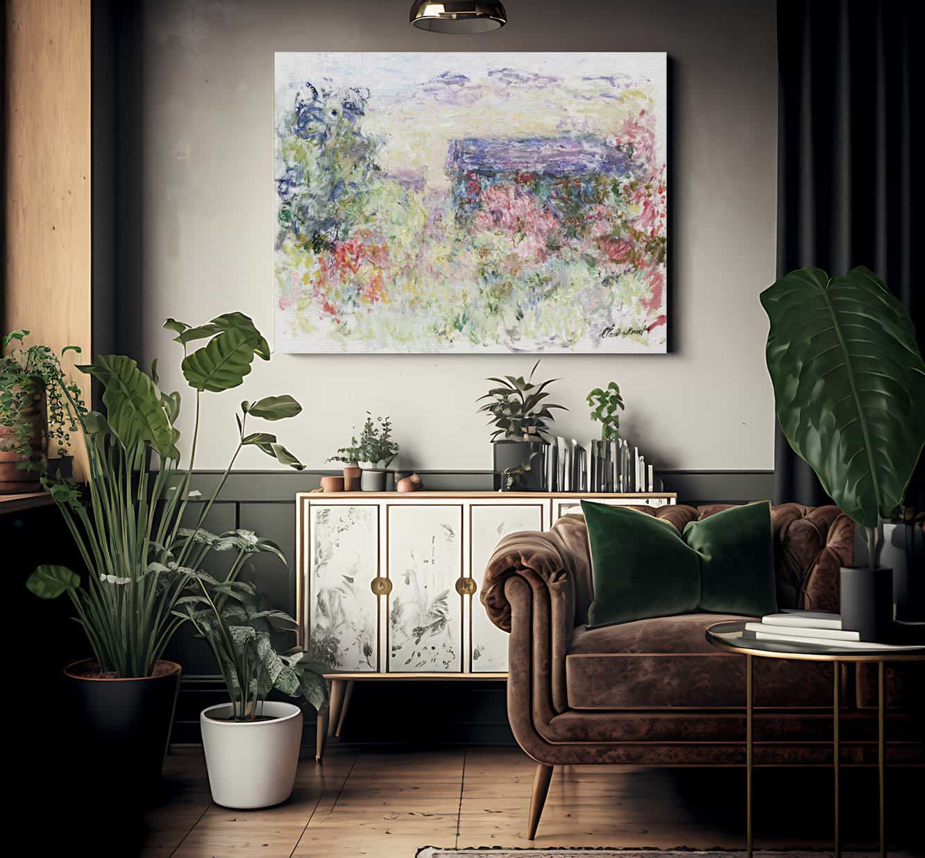 The House Through The Roses By Claude Monet - Image 2