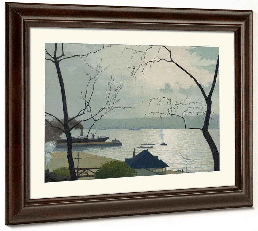 The Hudson From Riverside Drive By George Ault - Image 5