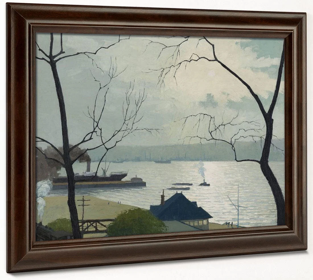 The Hudson From Riverside Drive By George Ault - Image 6