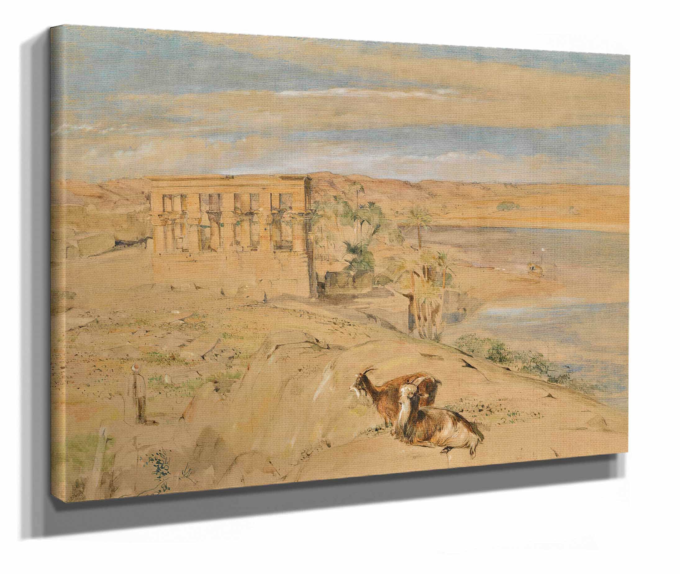 The Hypaethral Temple At Philae Upper Egypt by John Frederick Lewis - Image 2