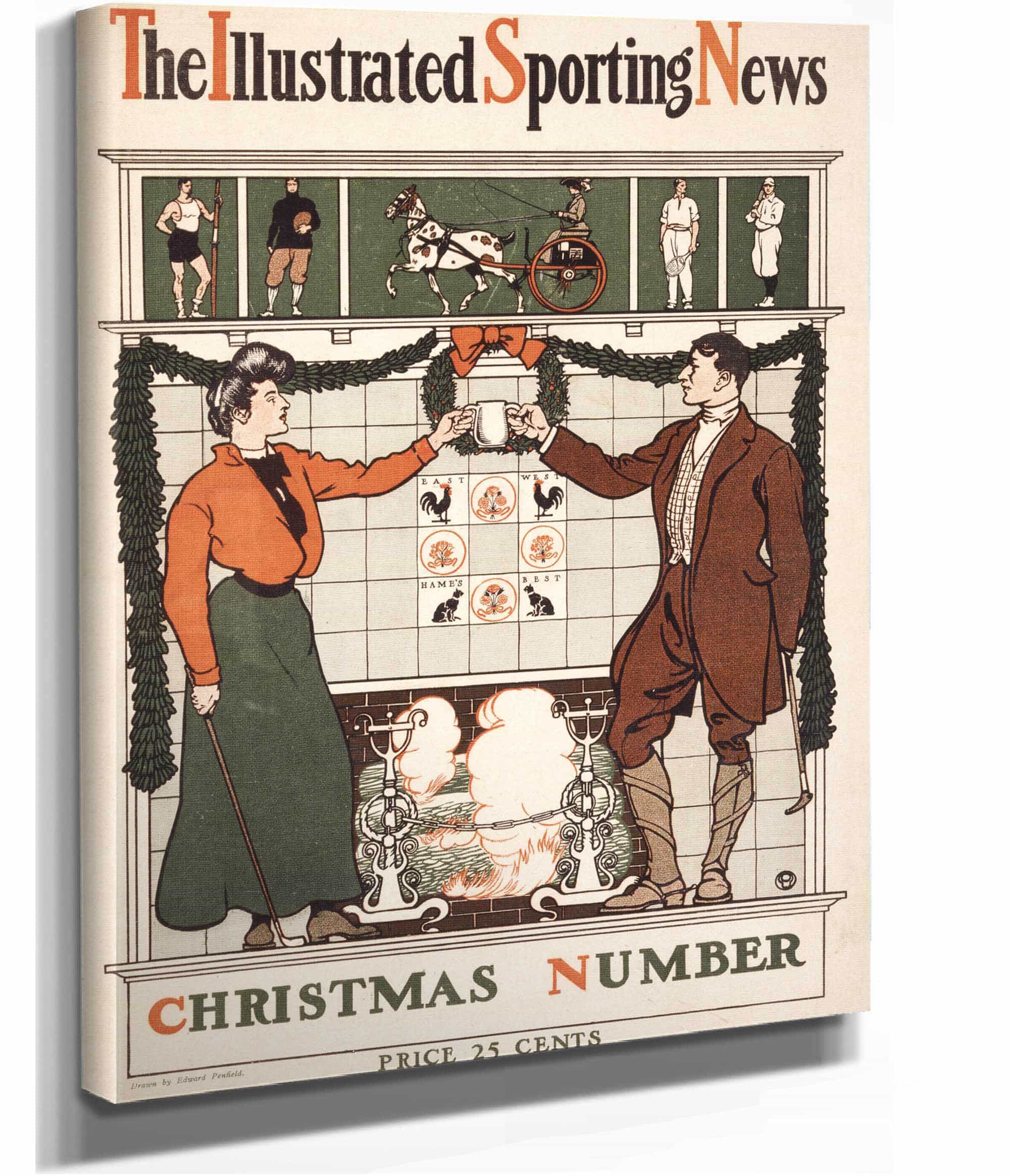 The Illustrated Sporting News Christmas Number by Edward Penfield - Image 2