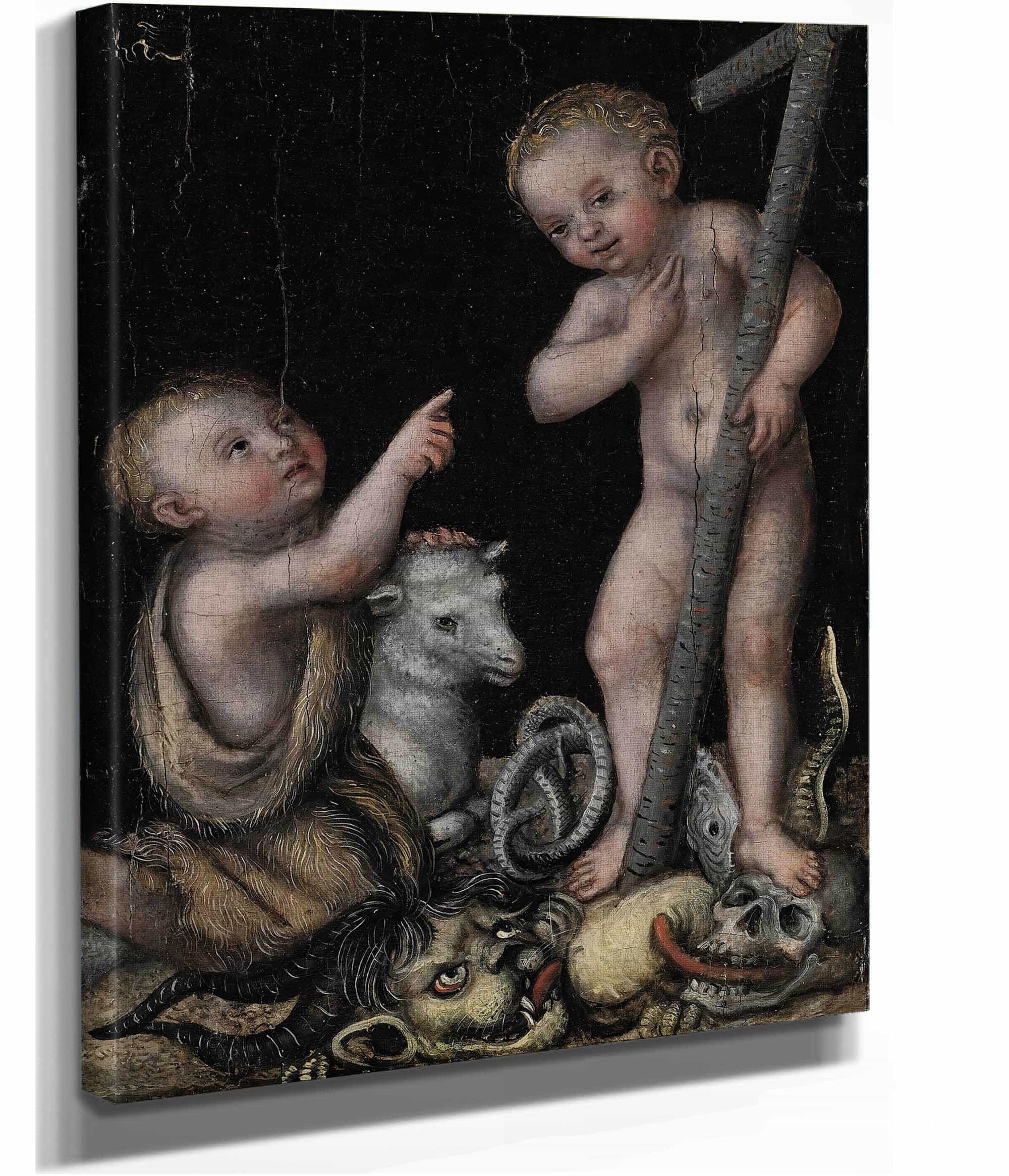 The Infant Christ And Saint John The Baptist by Lucas Cranach The Elder - Image 2