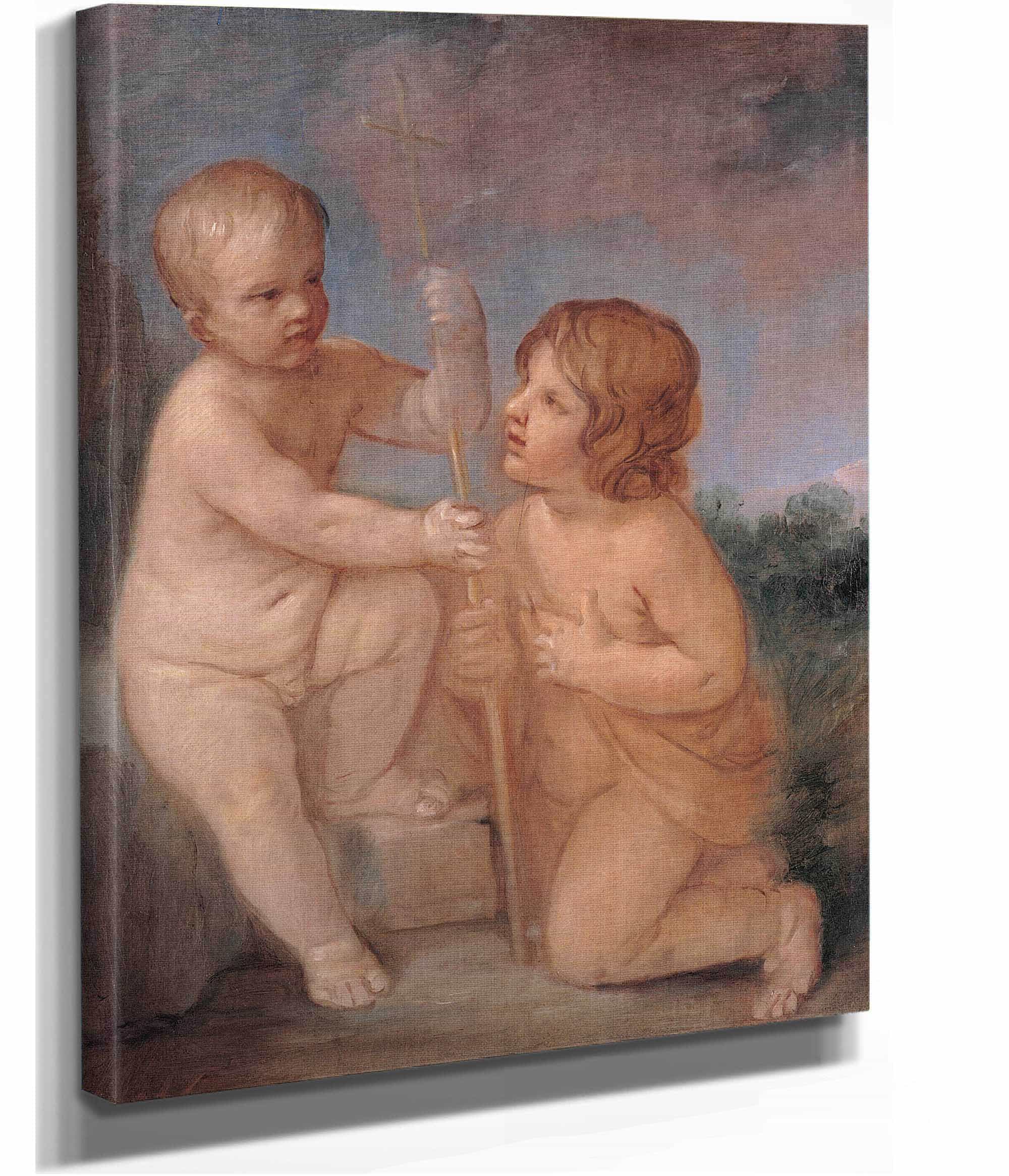The Infant Jesus And St John Between And by Guido Reni - Image 2